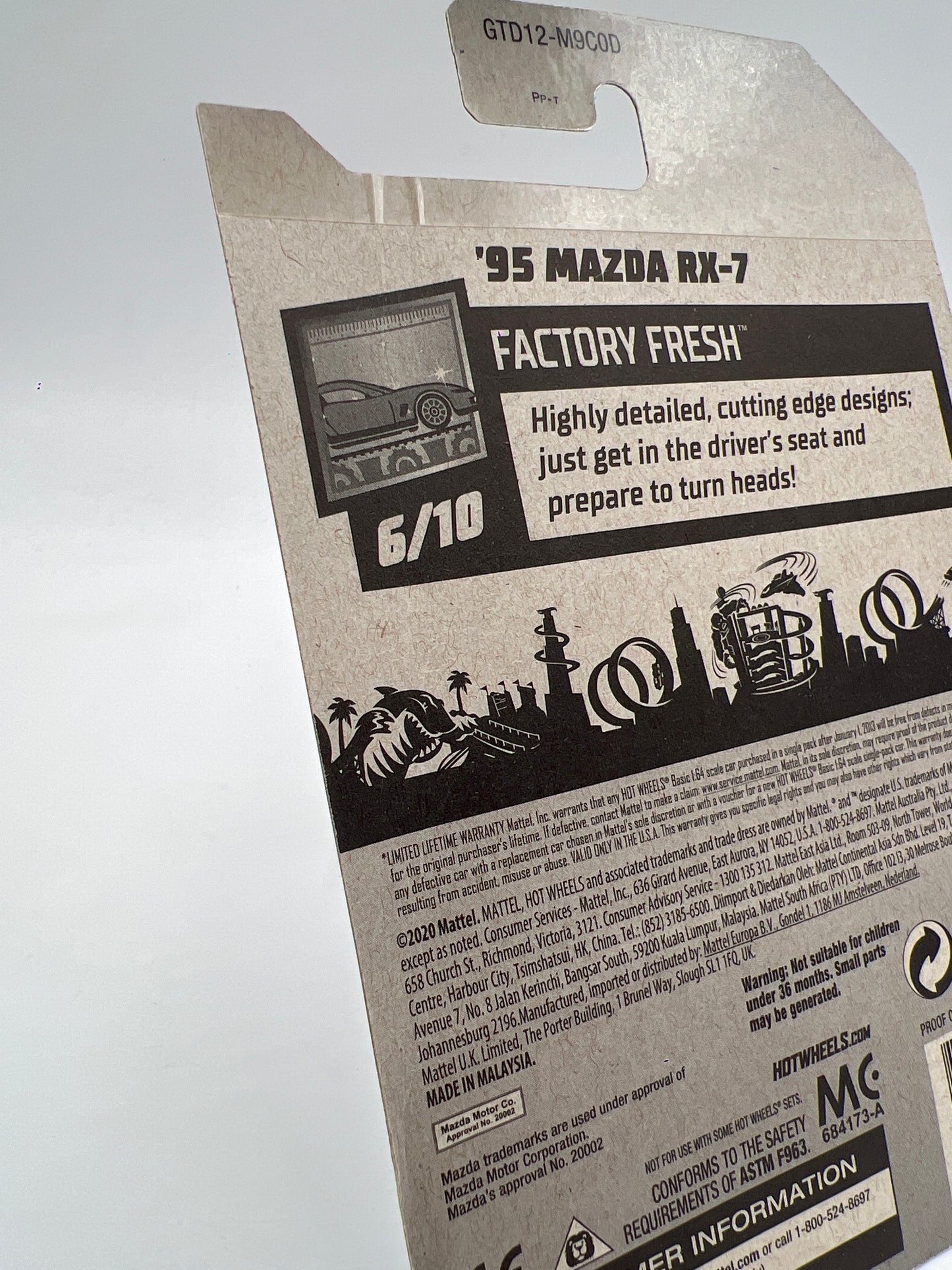 2021 Hot Wheels Super Treasure Hunt #88 95 Mazda RX-7 Black W/Protector