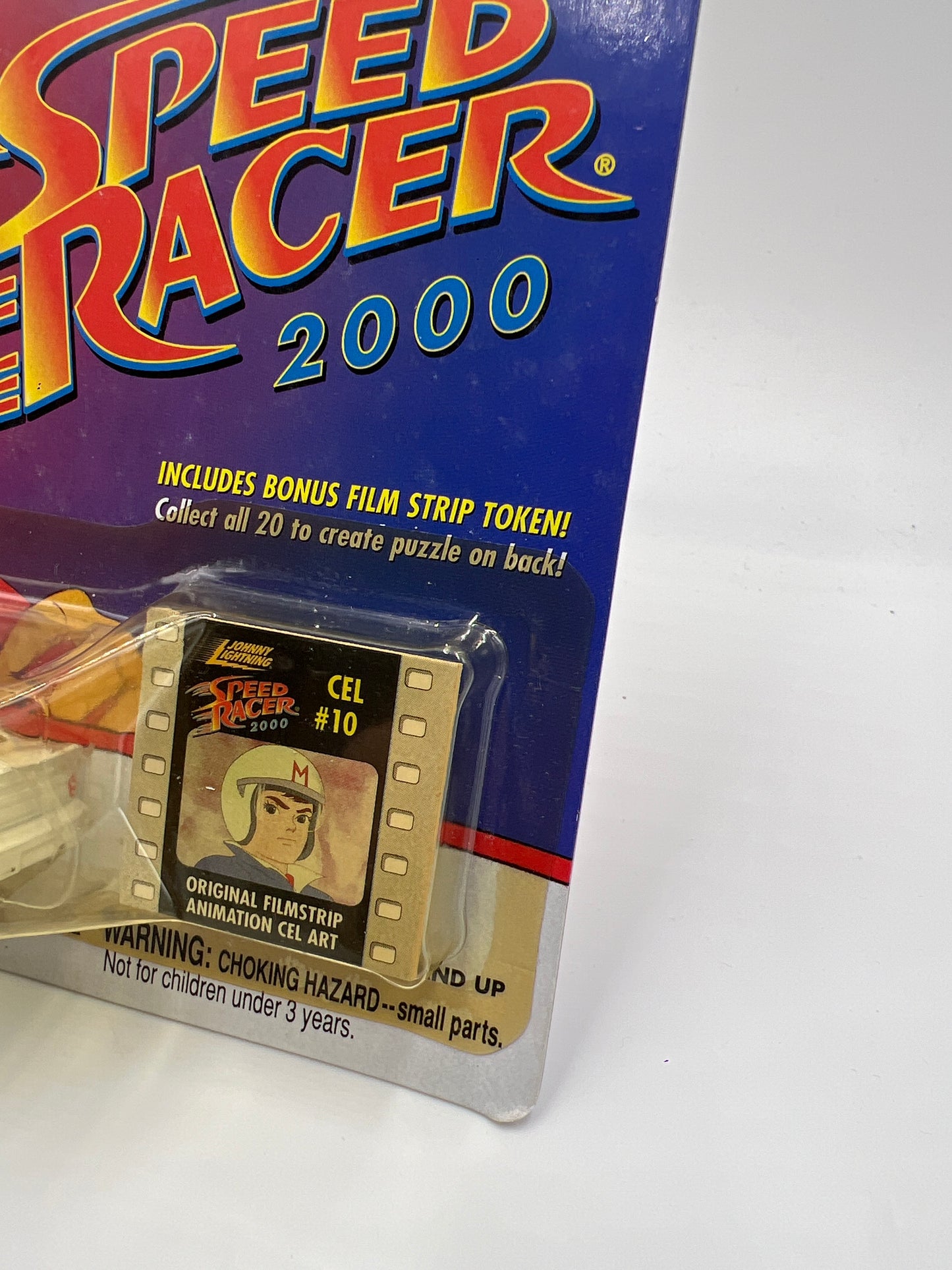 Johnny Lightning White Lightning Chase Speed Racer 2000 CEL #10 Mach 5 Stock Car White