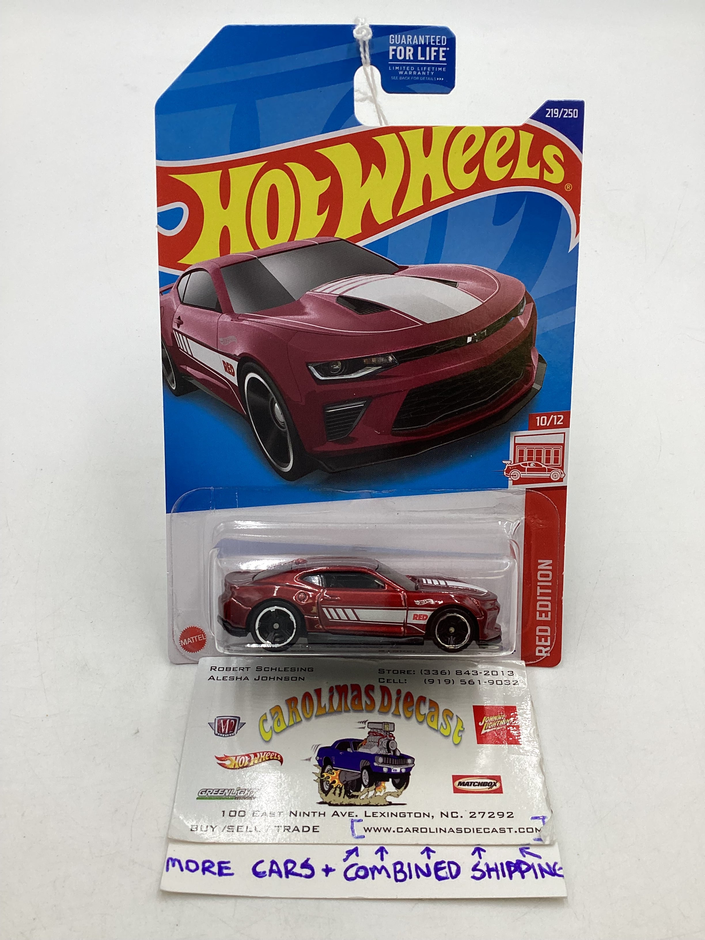 2022 Hot Wheels Red Edition #219 18 Camaro SS Red target exclusive