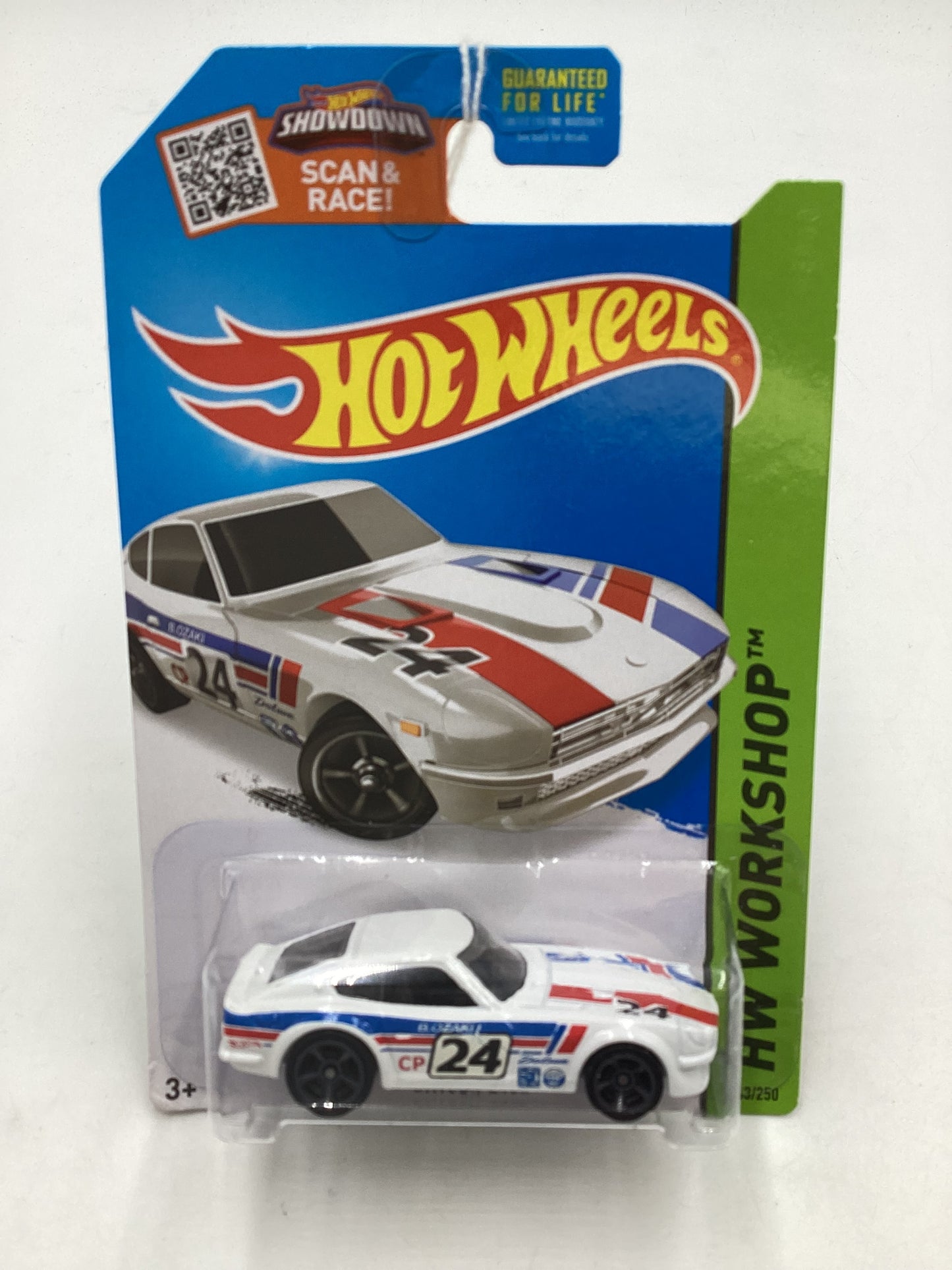 2015 Hot Wheels Workshop #243 Datsun 240Z white 88C