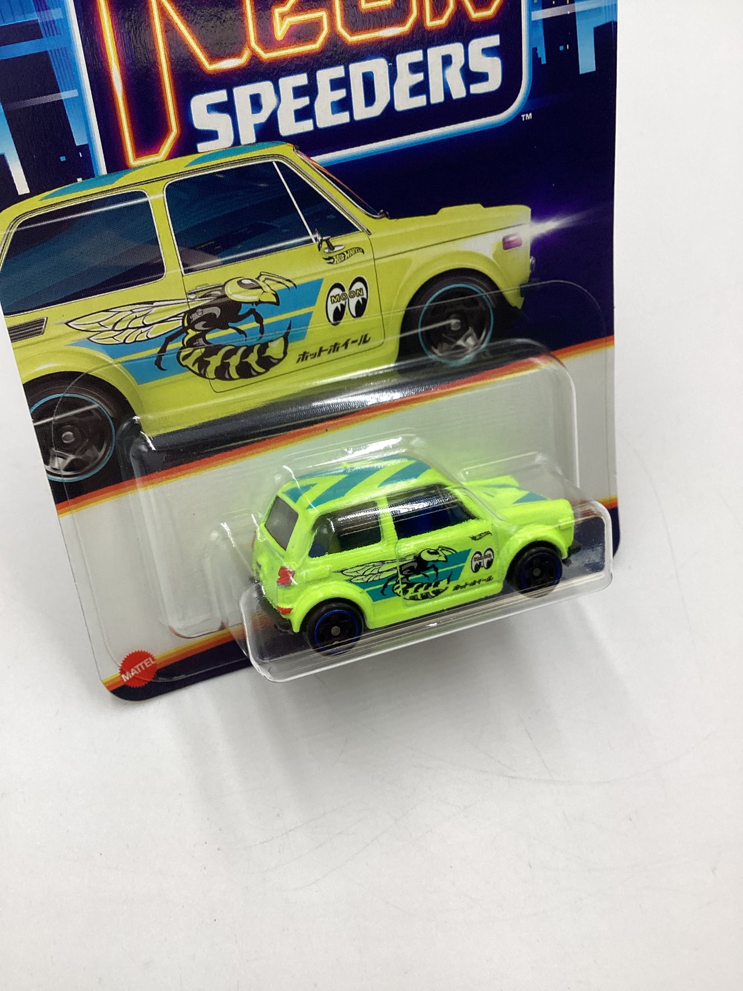 2025 Hot Wheels Neon Speeders #1 Custom 70 Honda N600 Yellow 159A