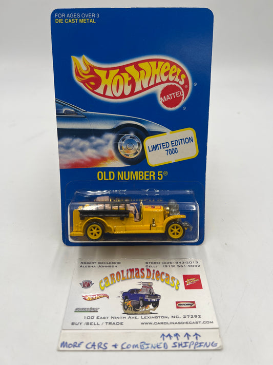 1993 Hot Wheels Limited Edition 1/7000 Old Number 5 Yellow W/Protector