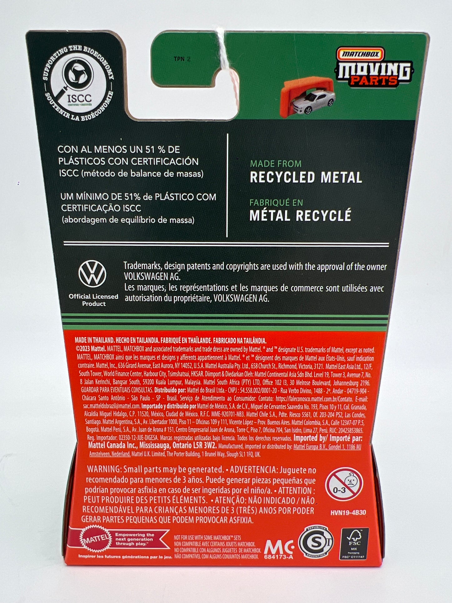 Matchbox Moving Parts #22 1965 Volkswagen 1600 TL Fastback Green 169o