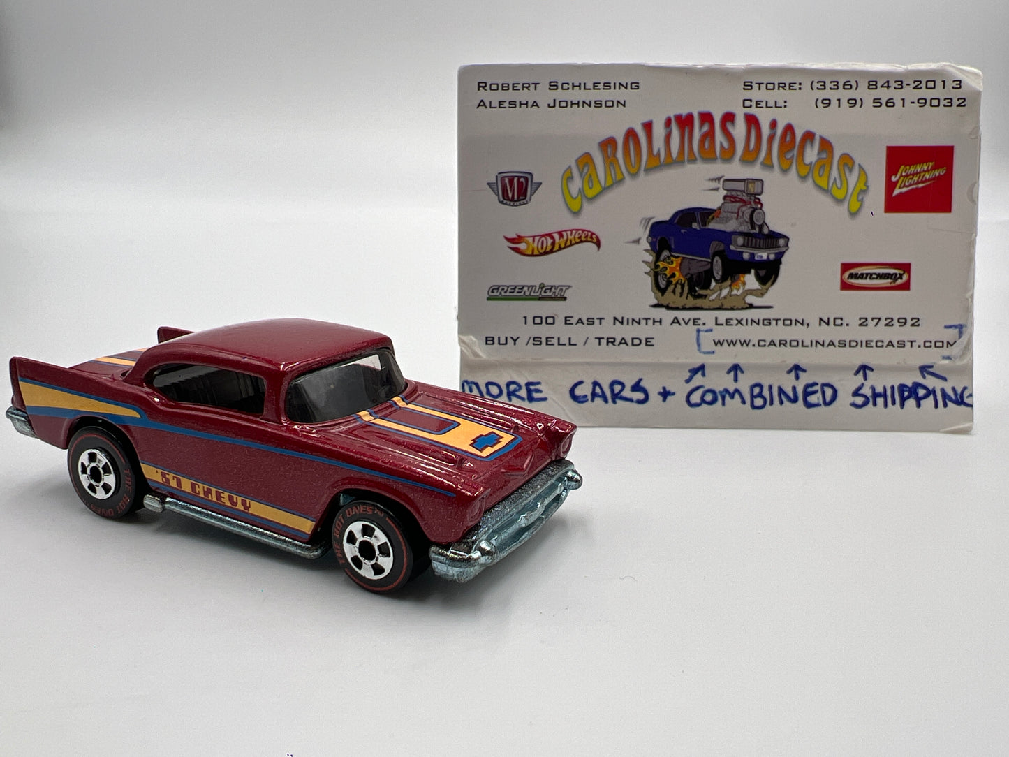 2011 Hot Wheels The Hot Ones CHASE 57 Chevy Maroon Loose