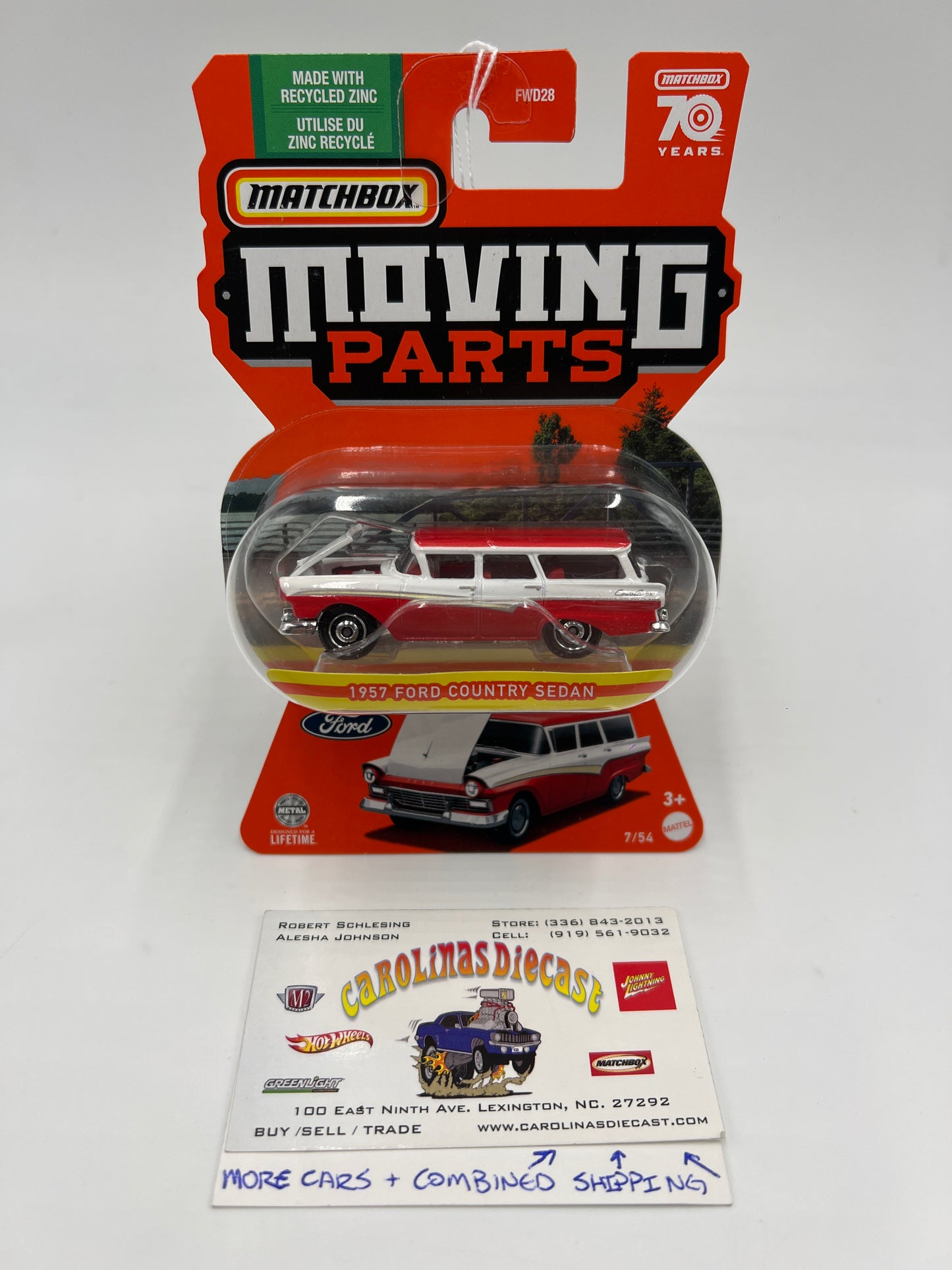 Matchbox Moving Parts #7 1957 Ford Country Sedan 164E