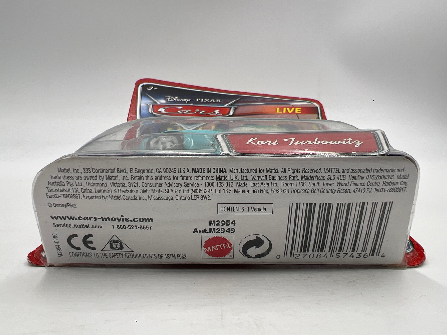 Disney Pixar Cars Kori Turbowitz 141i