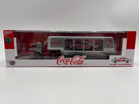 M2 Machines Auto Haulers RAW CHASE 1/250 Coca Cola 1966 Ford C-600 & 1966 Ford Mustang Fastback 2+2 RC02 VHTF