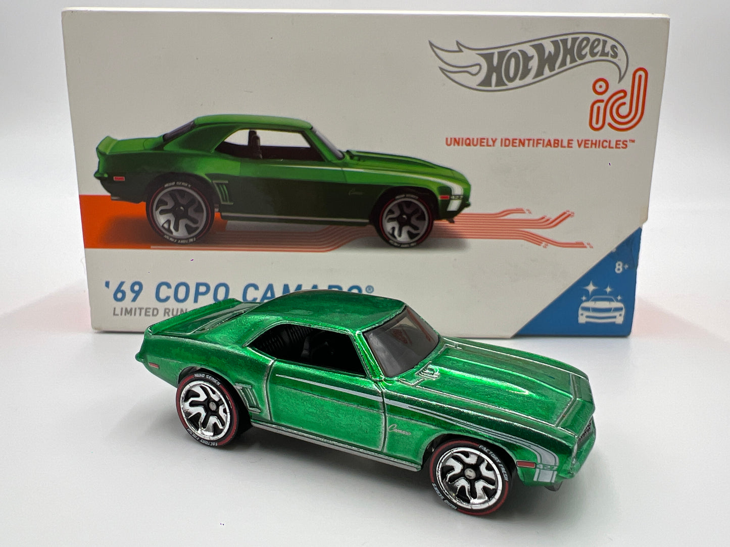 Hot Wheels iD Factory Fresh Series 2 #2 69 Copo Camaro Green Opened