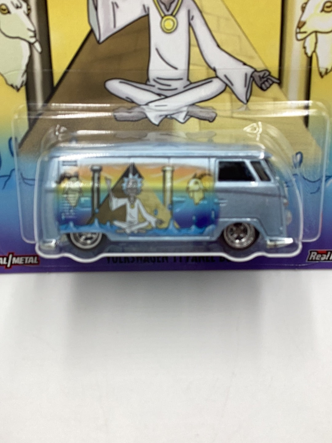 Hot wheels pop culture Rick and Morty 5/5 Volkswagen T1 Panel Bus has crease on card 269G