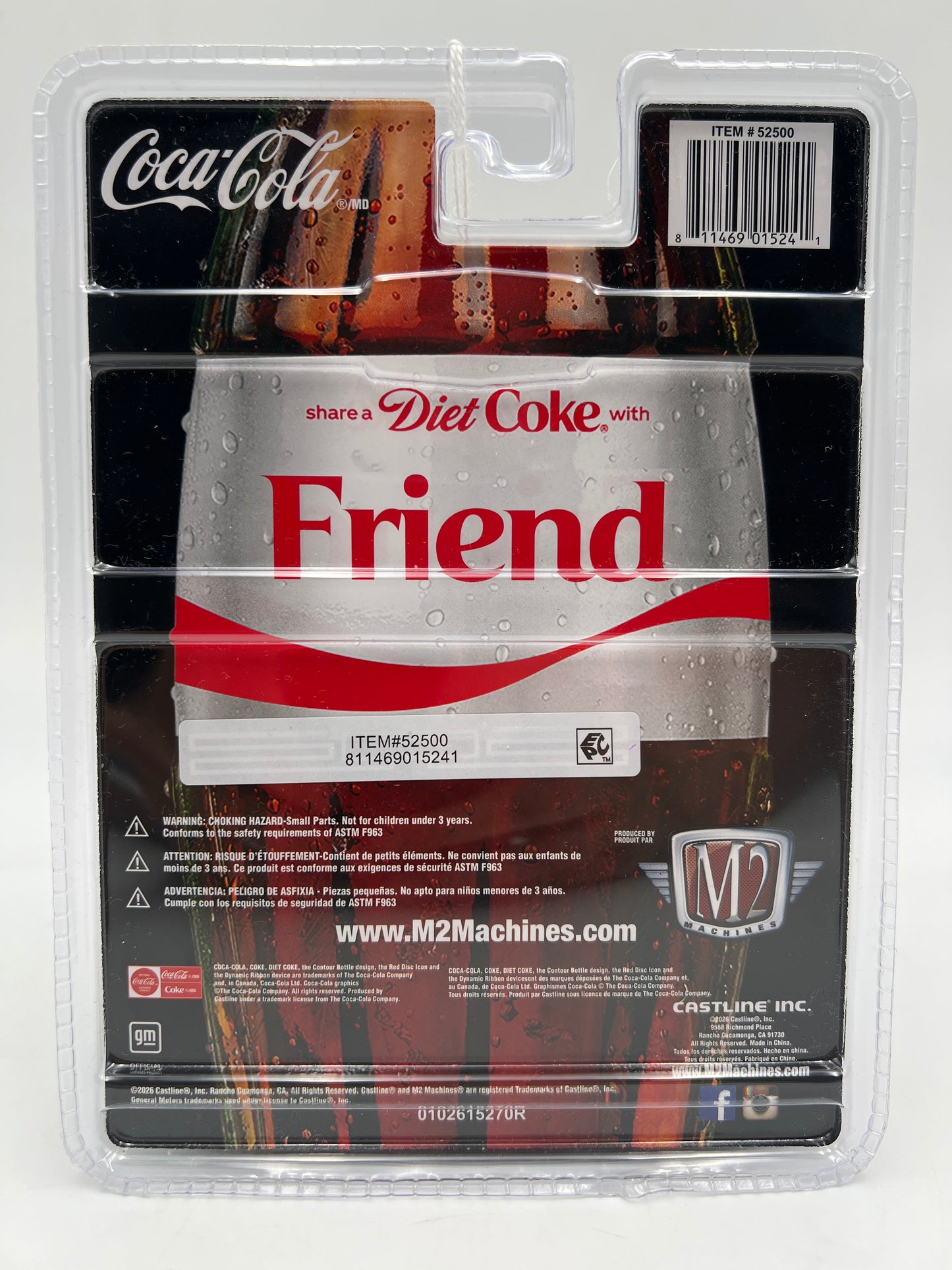 M2 Machines A72 Coca Cola Friend 1995 Chevrolet S10 Silver
