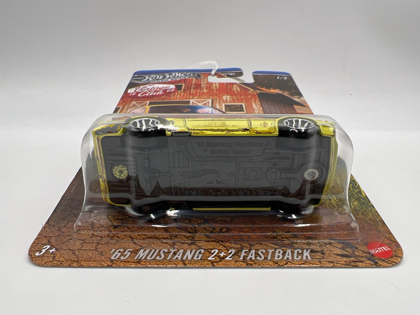 2025 Hot Wheels Silver Series Vintage Club Grand Prix #1 65 Ford Mustang 2+2 Fastback Yellow 161Q