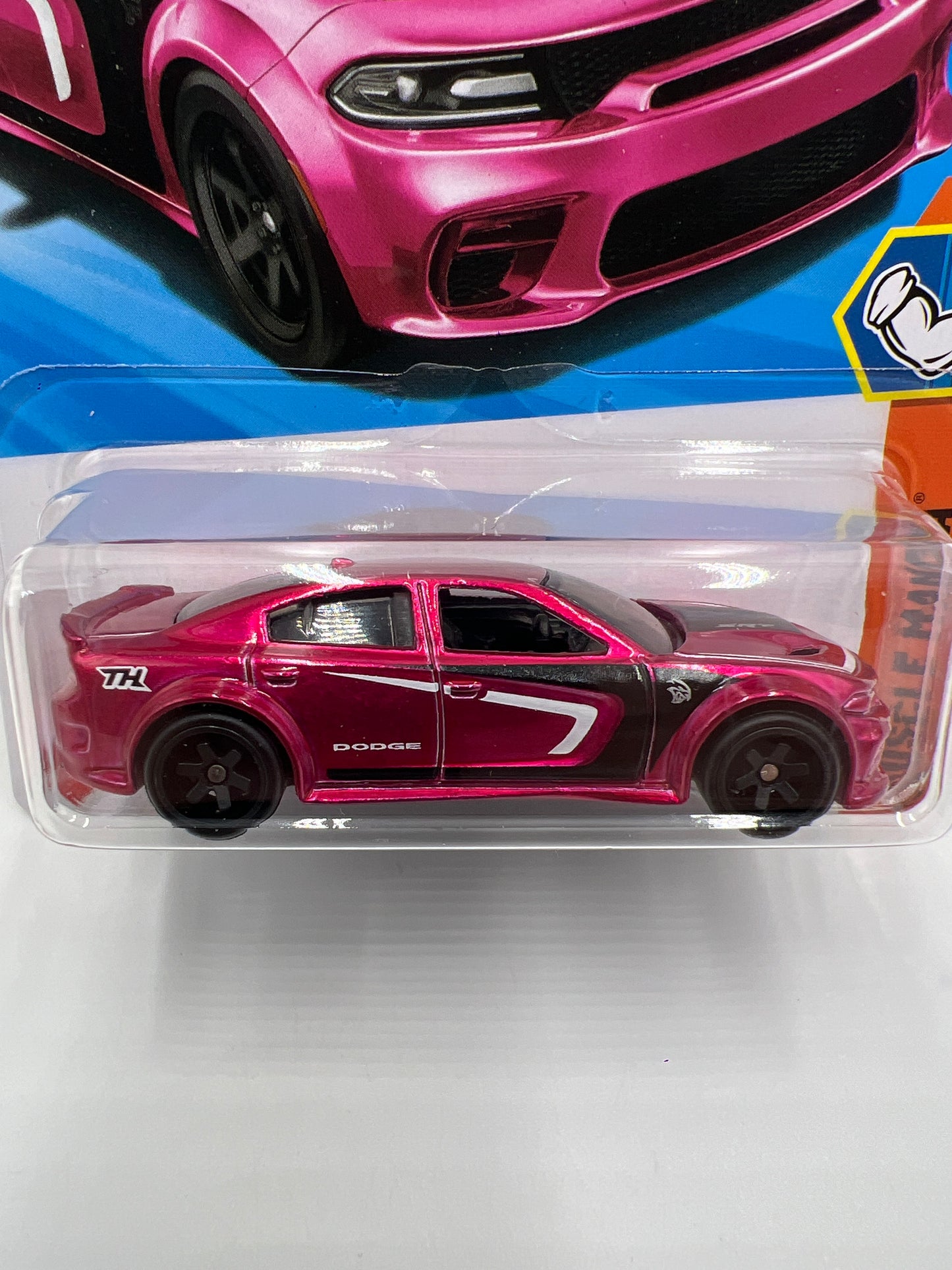 2025 Hot Wheels N Case Super Treasure Hunt #240 20 Dodge Charger Hellcat Pink W/Protector #2