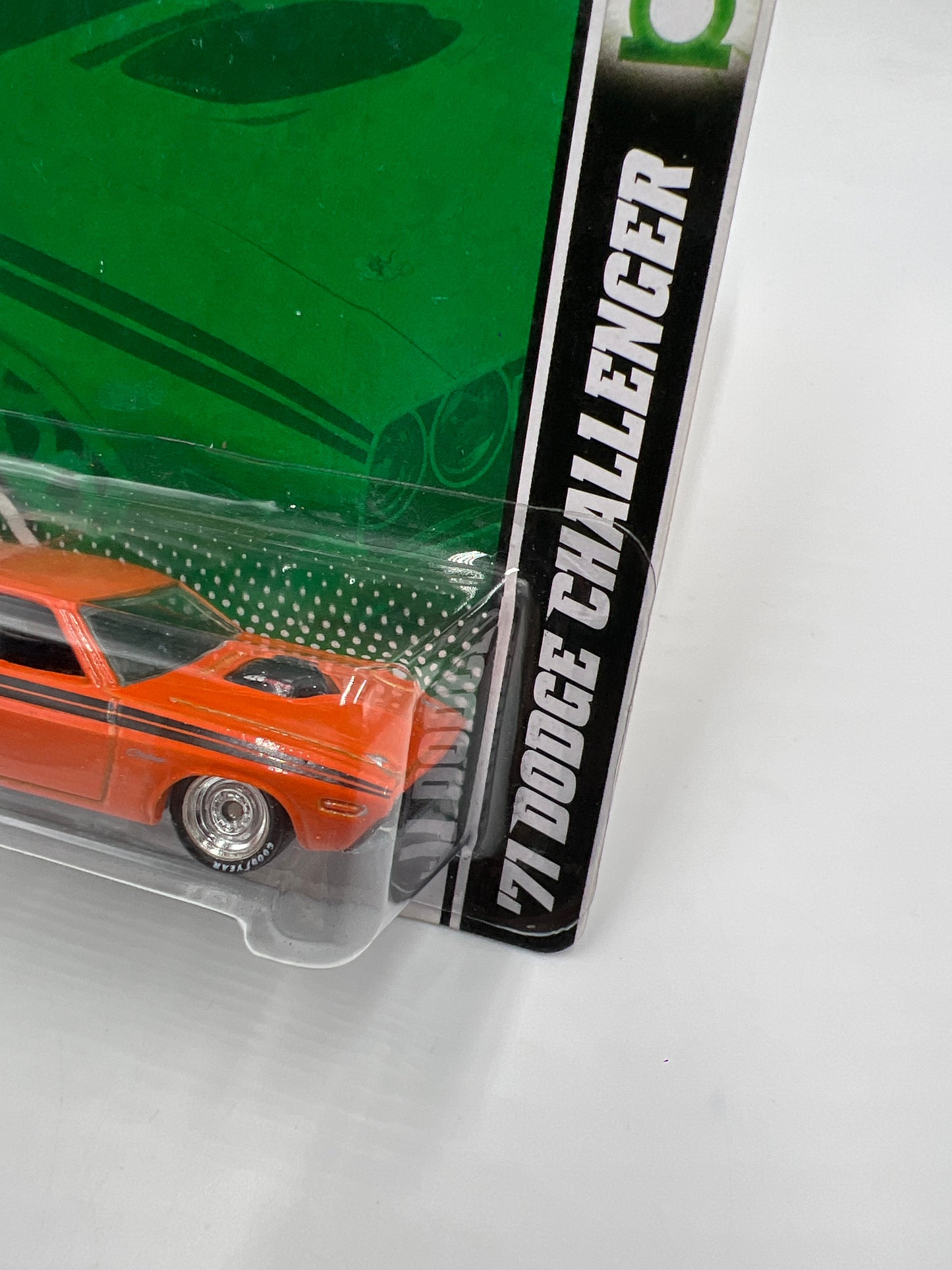 Hot Wheels Premium Garage Series #14 Green Lantern Hal Jordans 71 Dodge Challenger Orange W/Protector