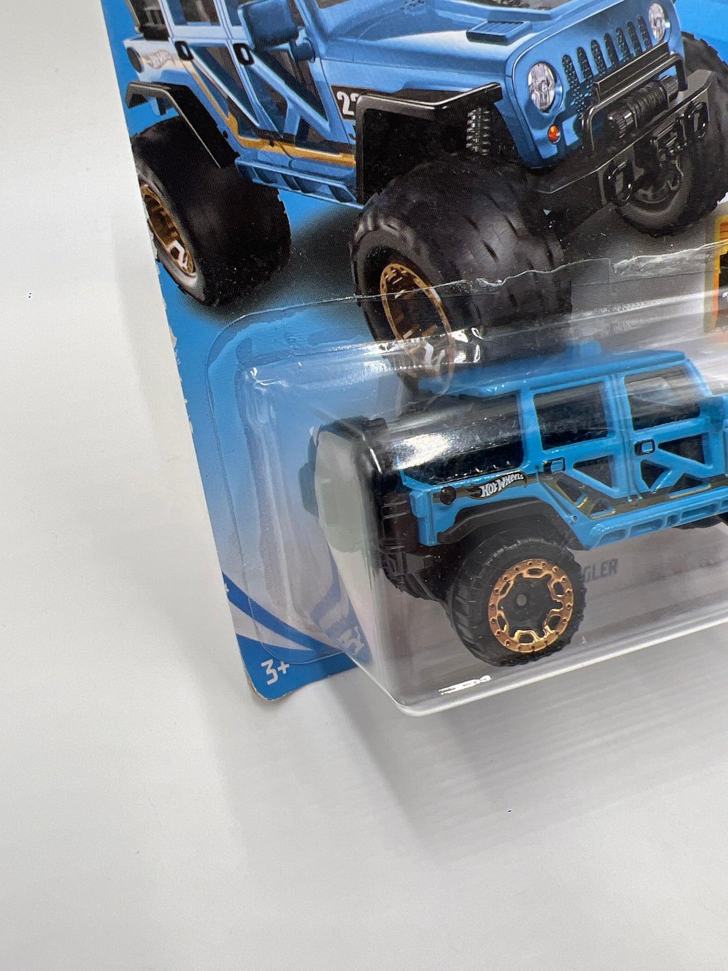 2019 Hot Wheels Baja Blazers #13 17 Jeep Wrangler Blue 41B
