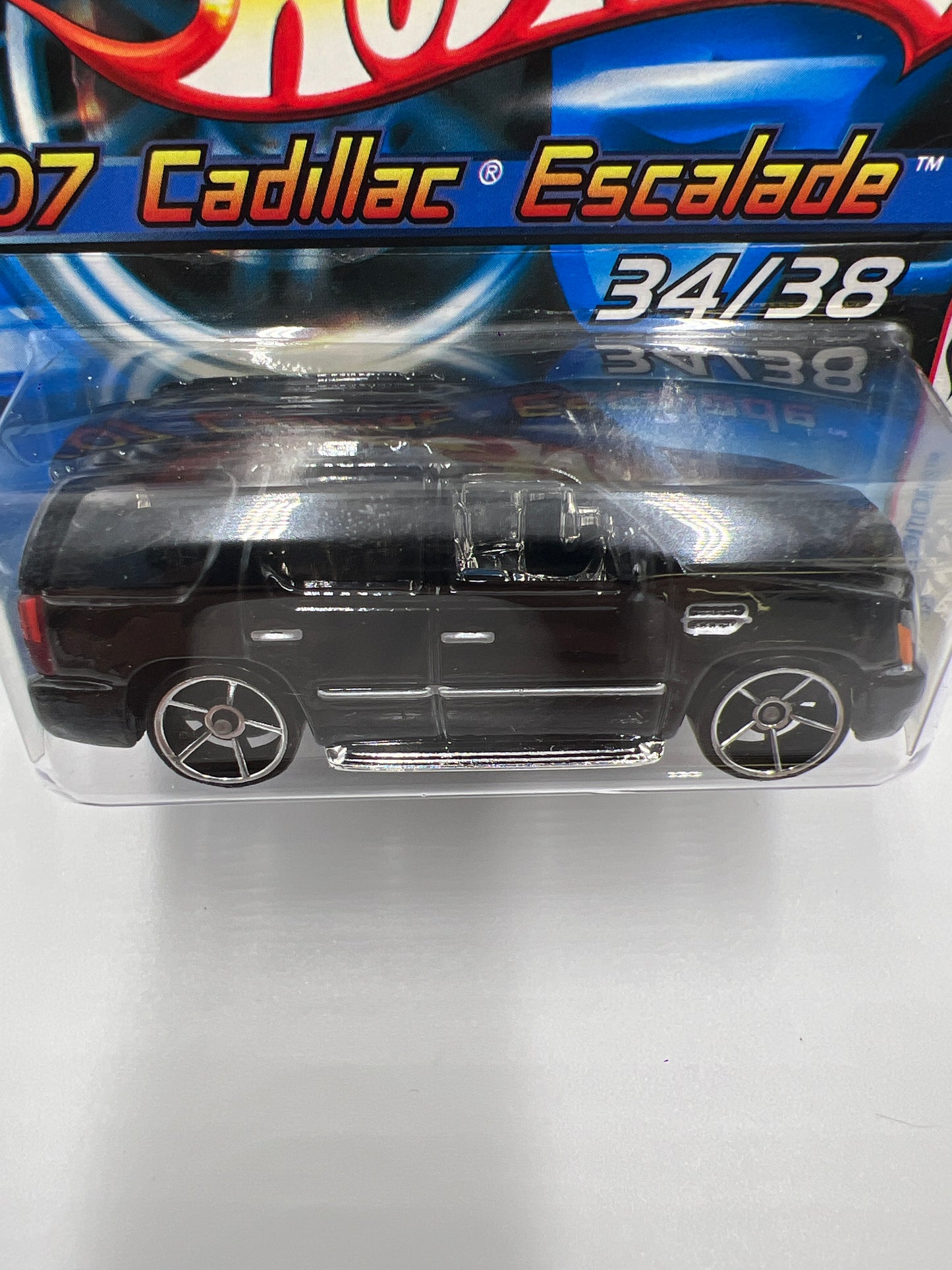 2006 Hot Wheels First Editions #034 07 Cadillac Escalade Black FTE Chromes VHTF Short Card W/Protector