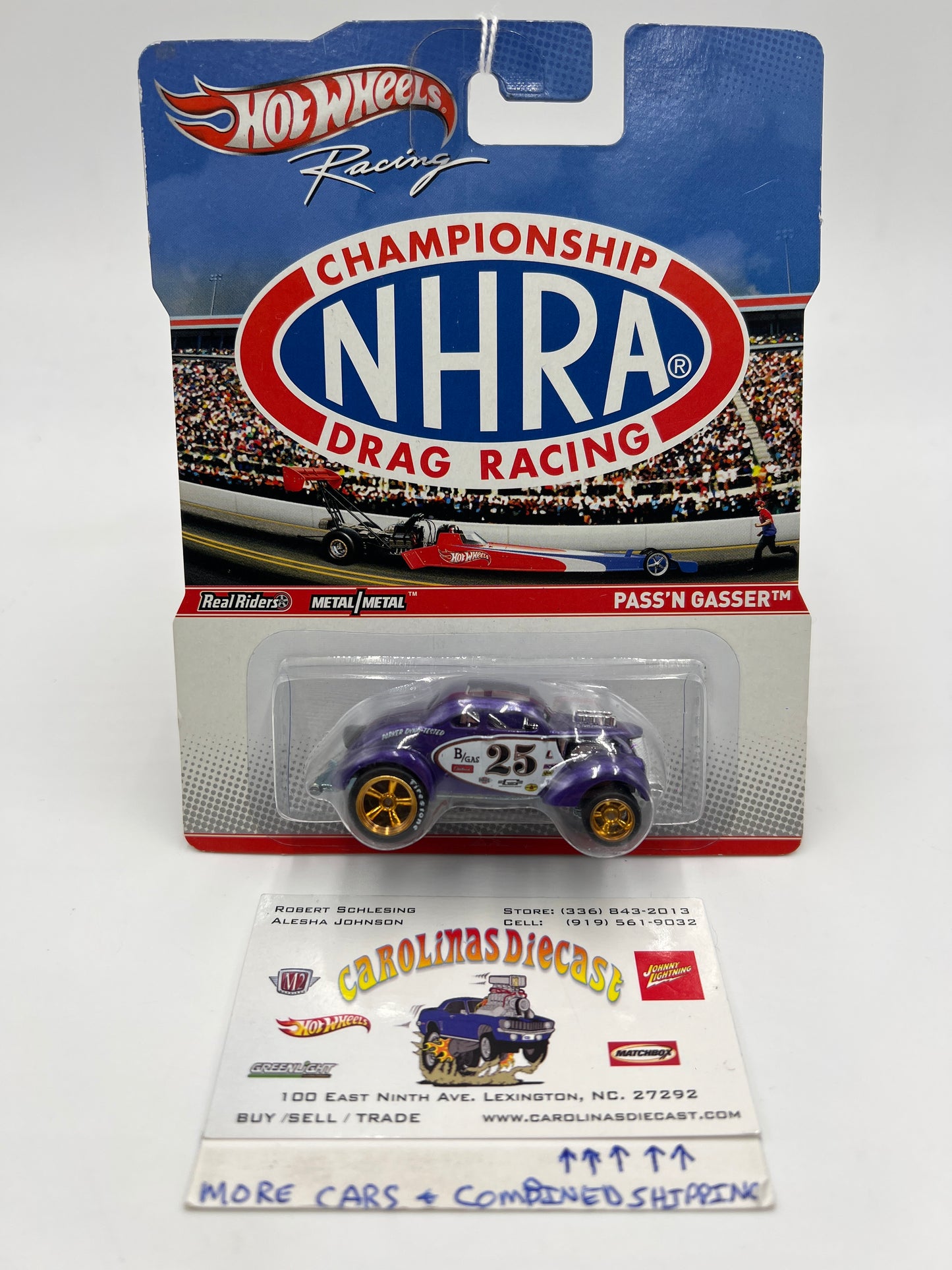 Hot Wheels Racing Premium NHRA Drag Racing Pass N Gasser Purple 243D
