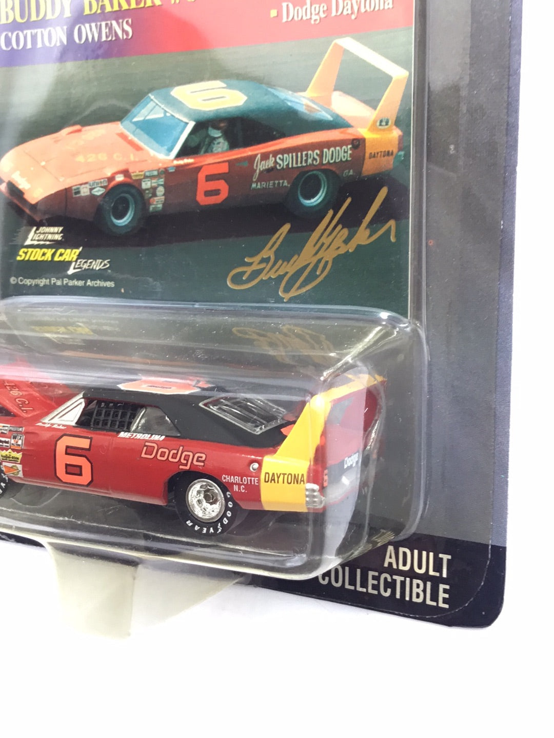 Johnny lightning Stock Car Legends #6 Buddy Baker Dodge Daytona QQ1