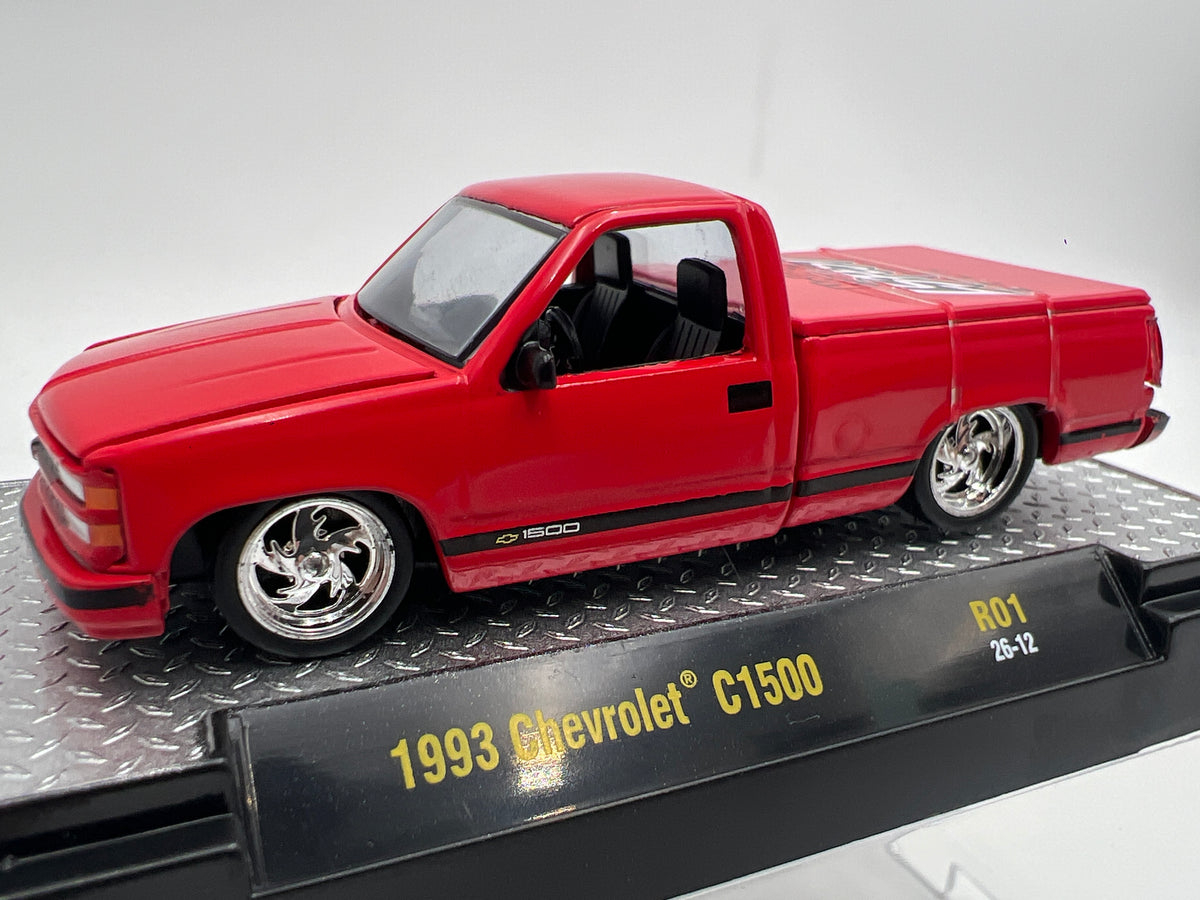 2026 M2 Machines R01 Blind Box 1993 Chevrolet C1500 LS Fest Red