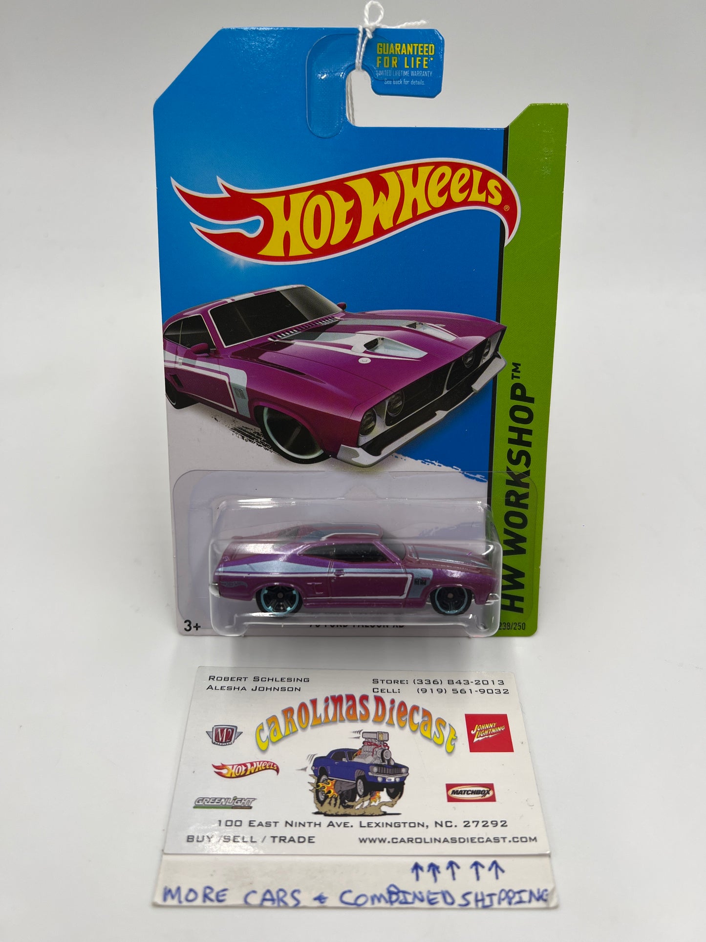 2014 Hot Wheels Kmart Exclusive Workshop #238 73 Ford Falcon XB Purple 234A