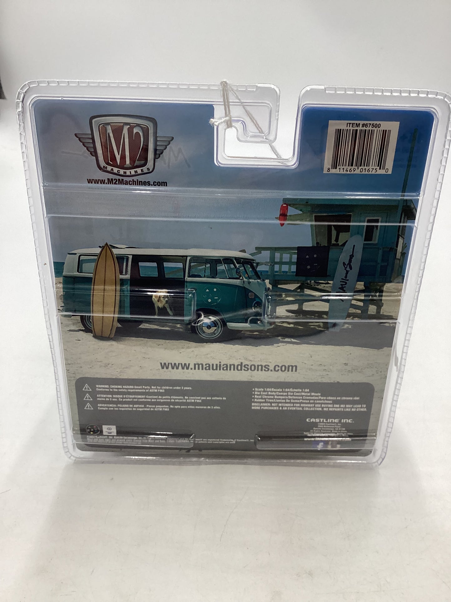 2024 M2 Machines Diorama R02 1959 VW Microbus Deluxe USA Model 197D