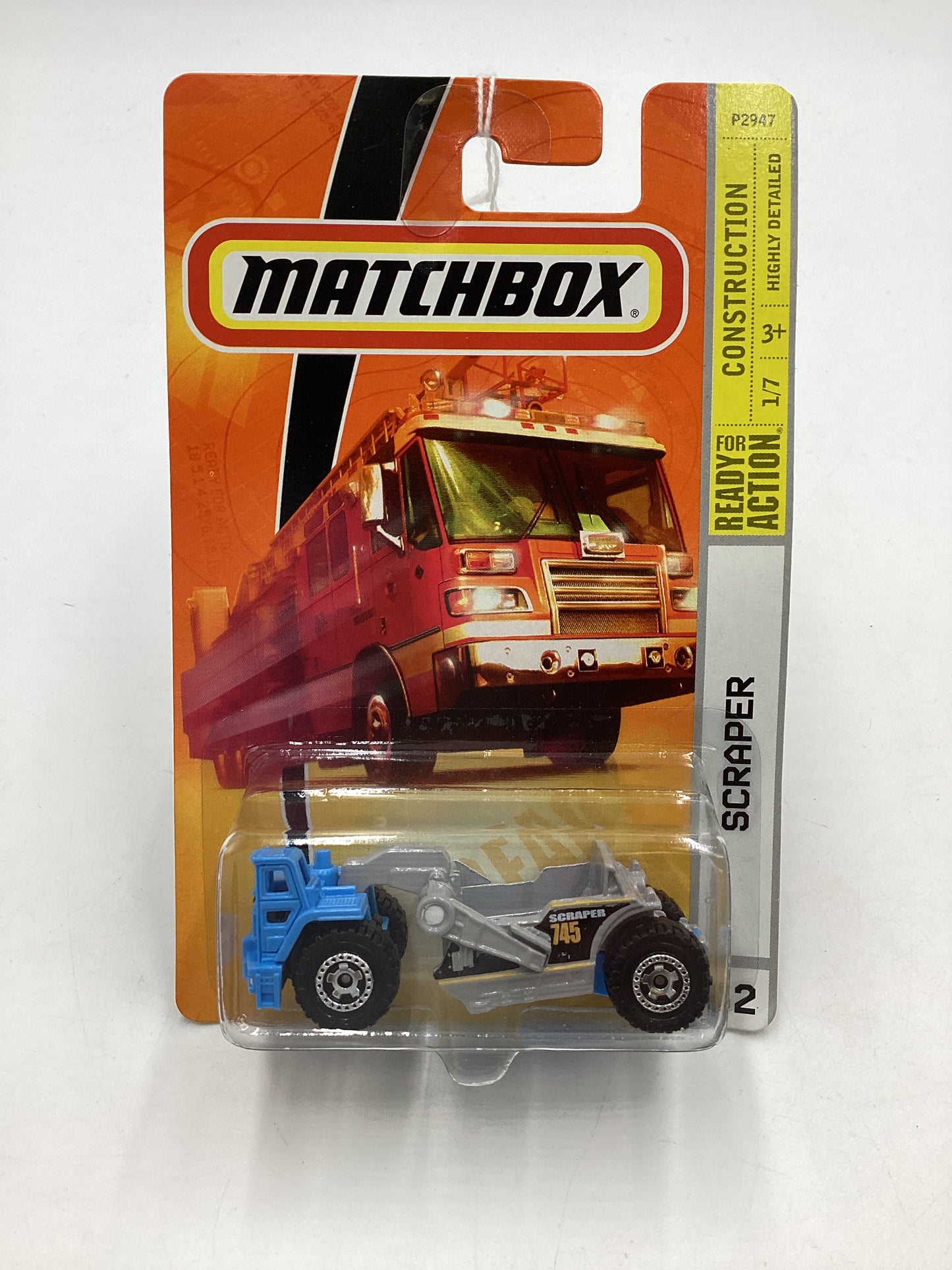 Matchbox Construction #62 Scraper Light Blue 206G