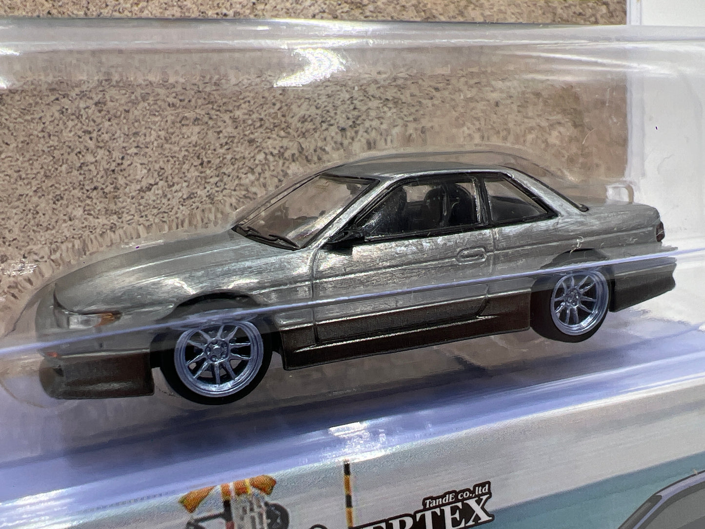 Tarmac Works Mijo Exclusives CHASE VERTEX Nissan Silvia S13 Blue/Gray