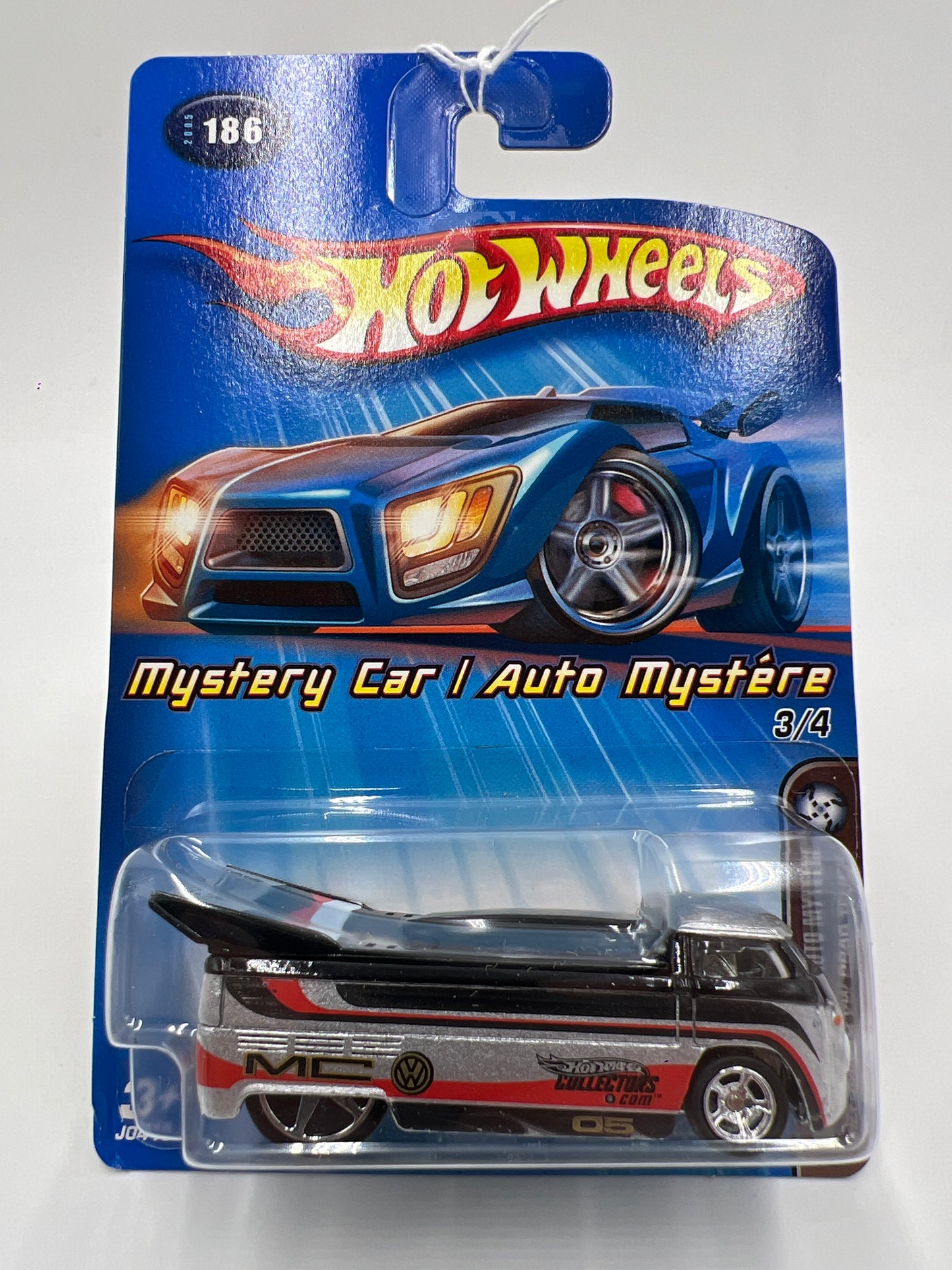 2005 Hot Wheels Mystery Car #186 Customized VW Drag Truck W/Real Riders 160J