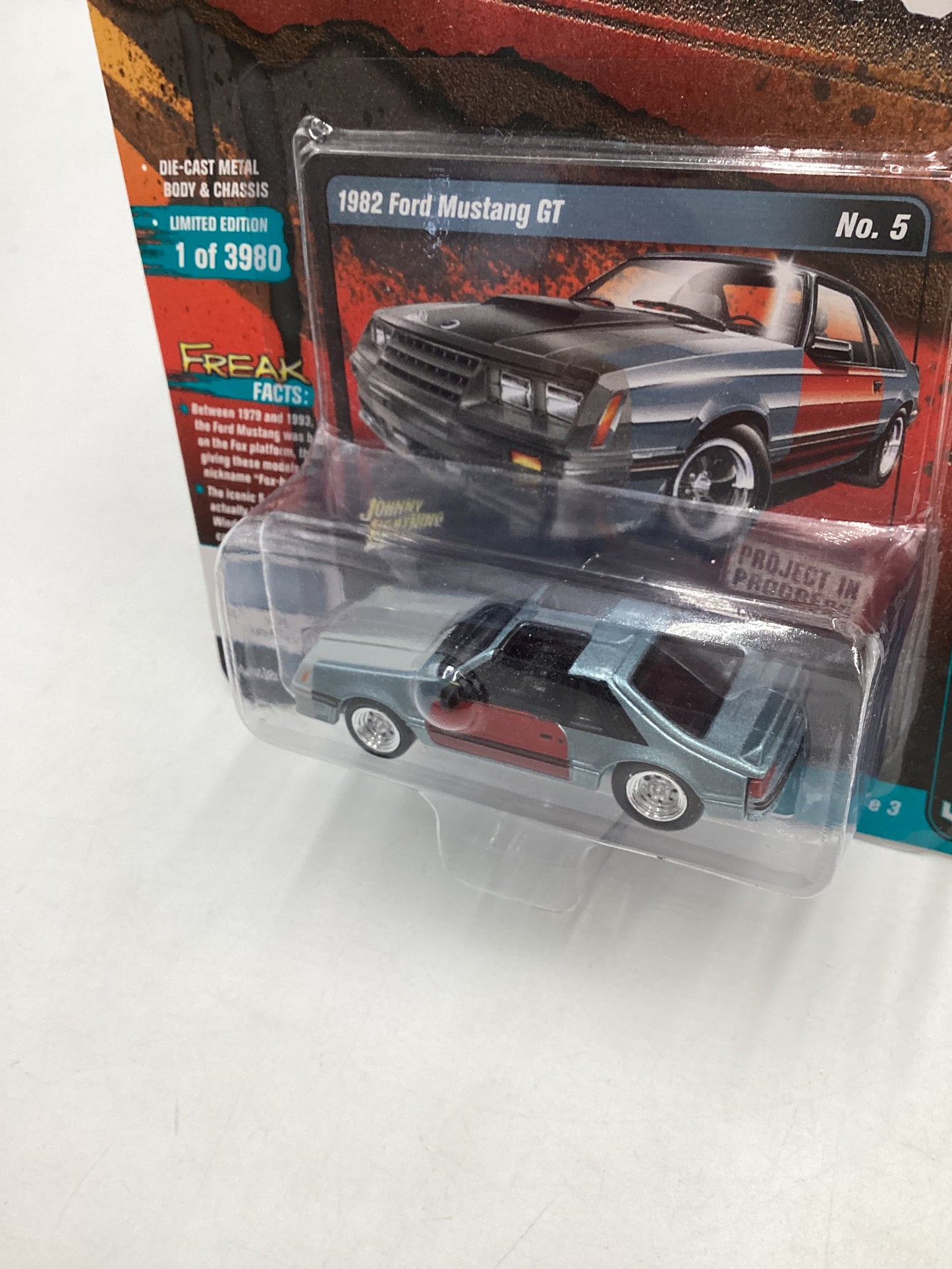 Johnny Lightning Street Freaks Project in Progress 1982 Ford Mustang GT #5 Version B 218B