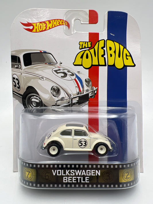 Hot Wheels Retro Entertainment The Love Bug Volkswagen Beetle Herbie W/Protector