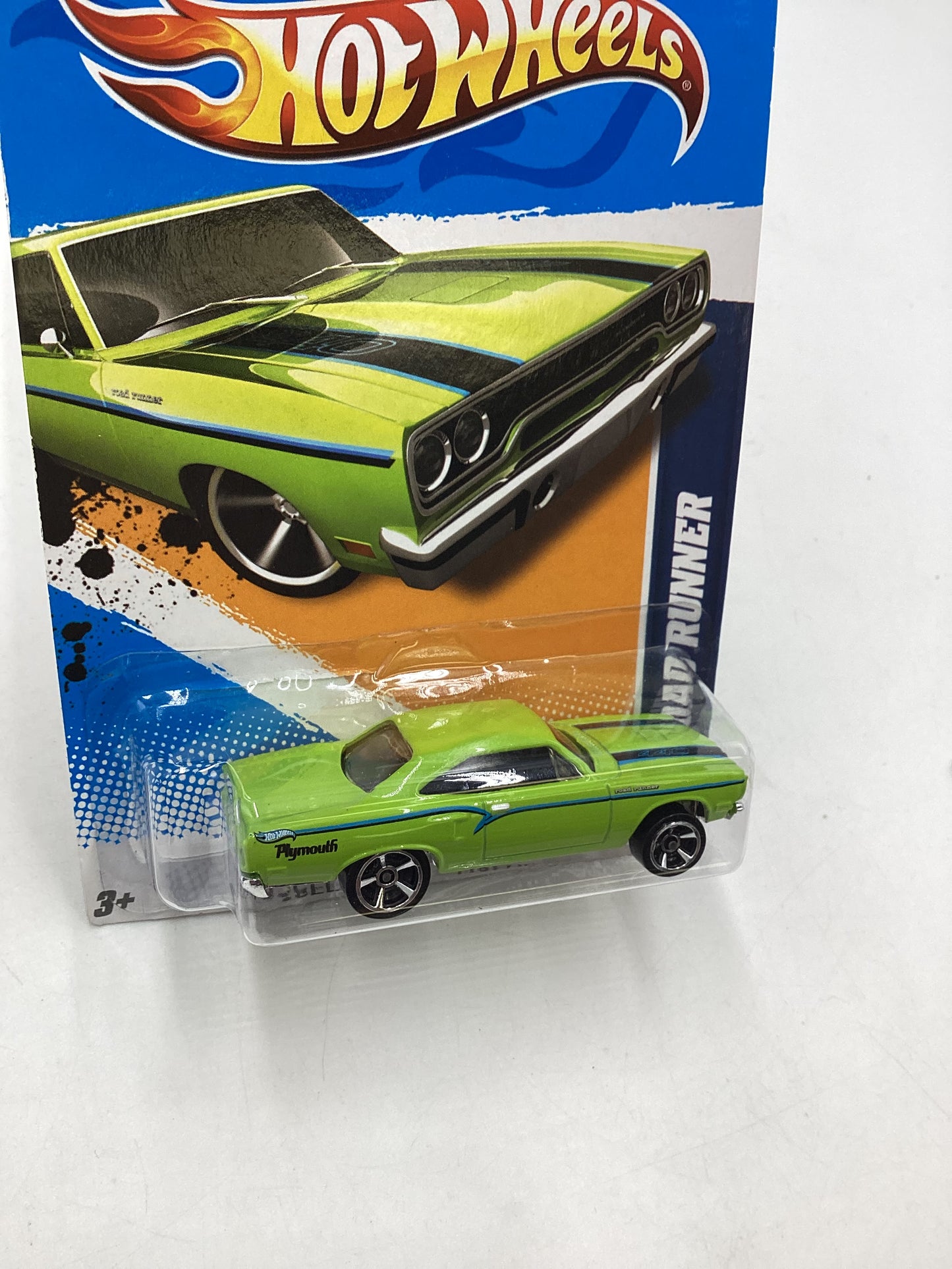 2012 Hot Wheels Muscle Mania Mopar #89 70 Road Runner Lime Green 39E