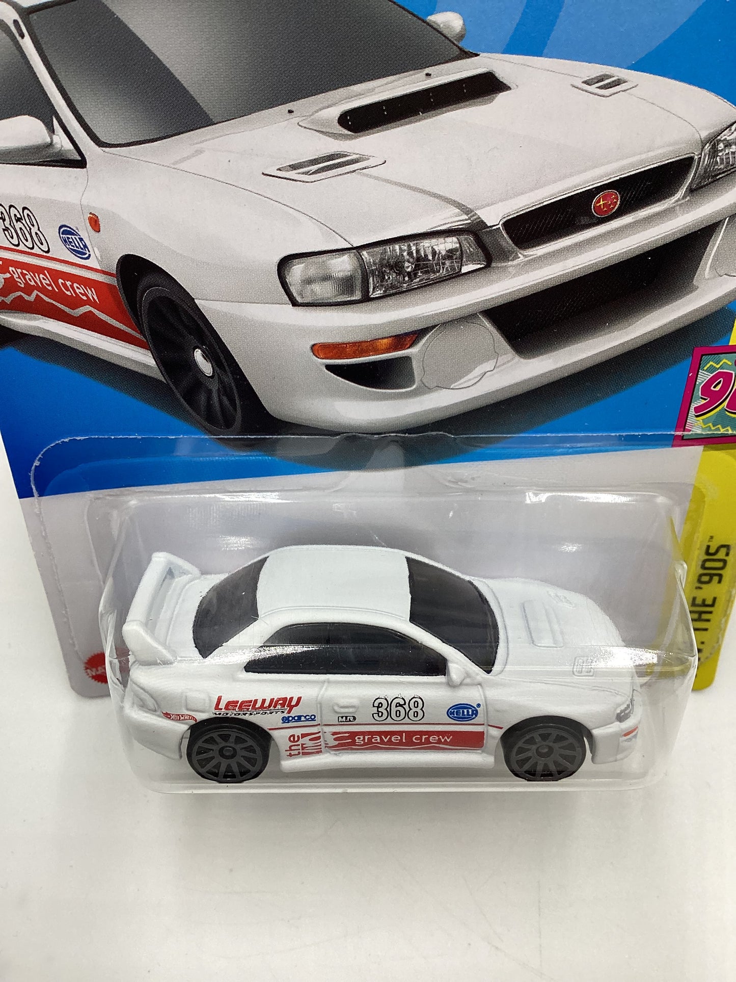 2024 Hot Wheels #244 98 Subaru Impreza 22B- STI Version White 89A