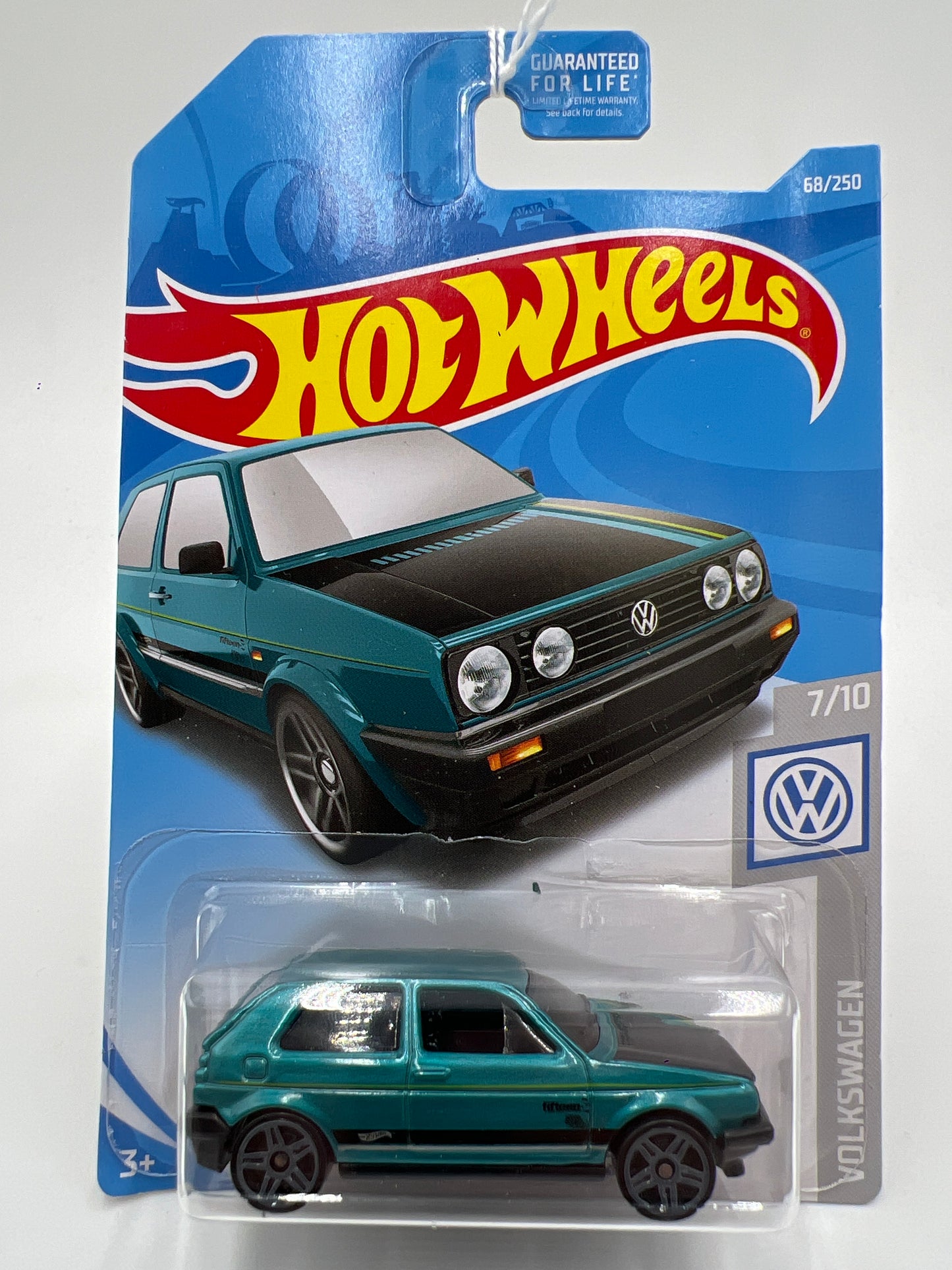 2019 Hot Wheels Volkswagen #68 Volkswagen Golf MK2 Teal 97E
