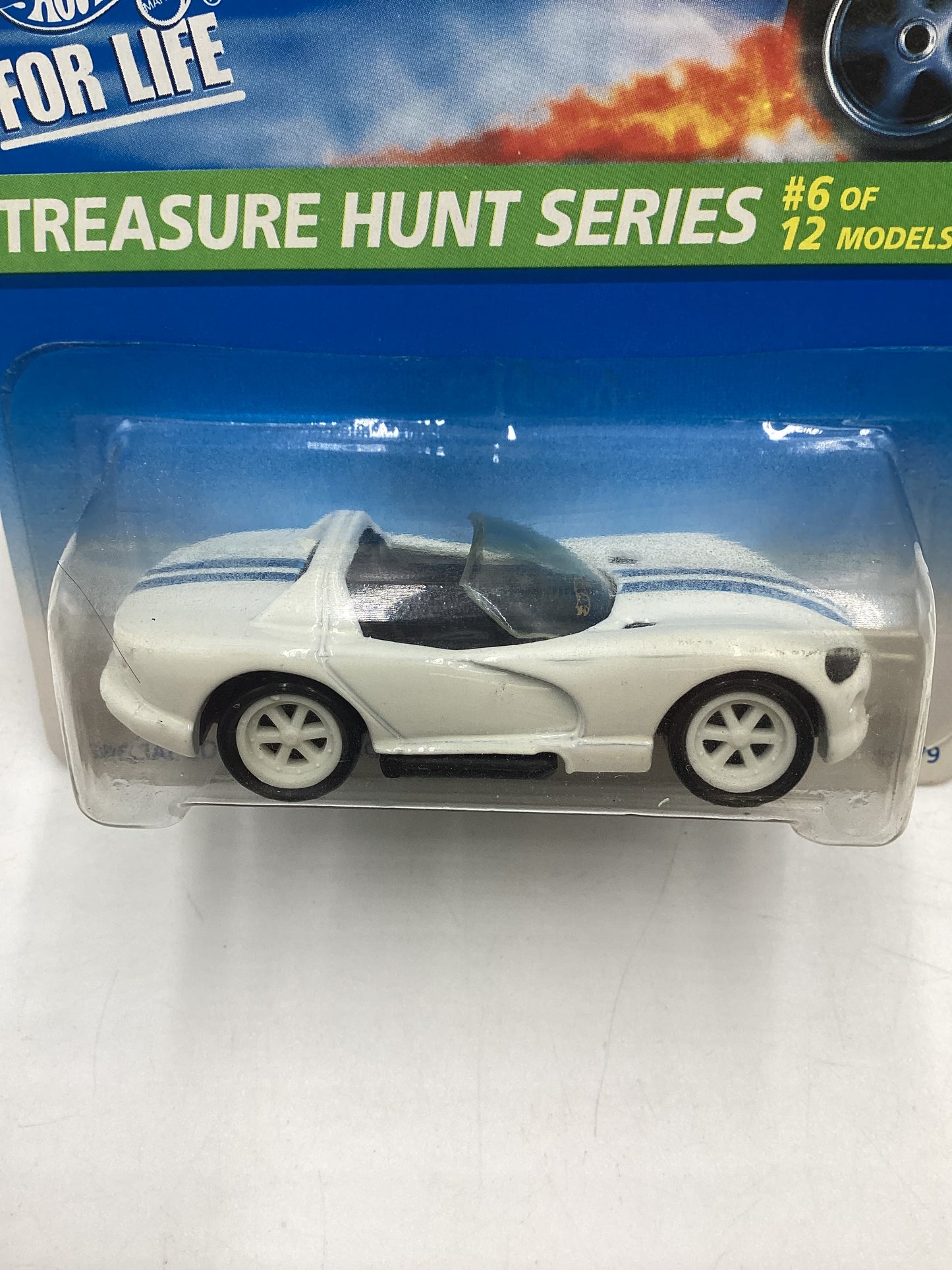 1996 Hot Wheels Treasure Hunt 6/12 Dodge Viper RT/10 White #433 273E