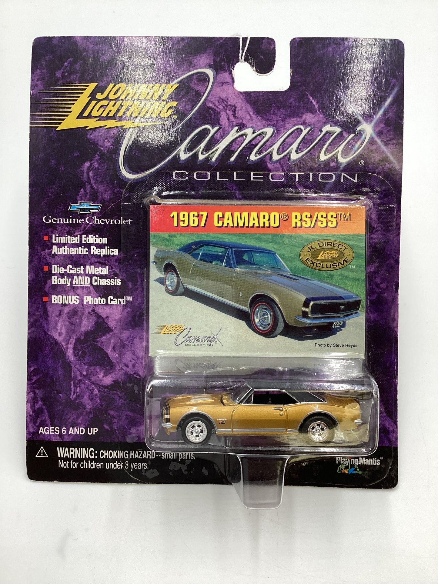 Johnny lightning Camaro Collection 1967 Camaro RS/SS Gold JL Direct Exclusive Mail In