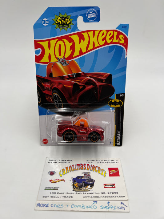 2023 Hot Wheels Super Treasure Hunt #3 Classic TV Series Batmobile Red W/Protector