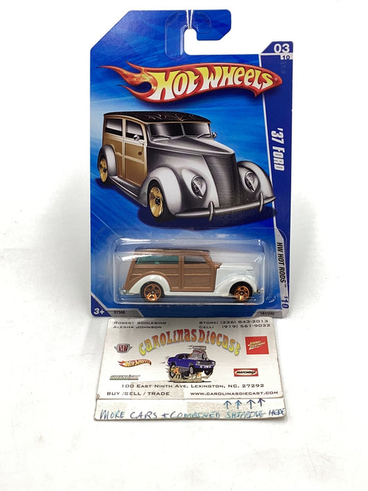 2010 Hot Wheels Hot Rods #141 37 Ford white 33F