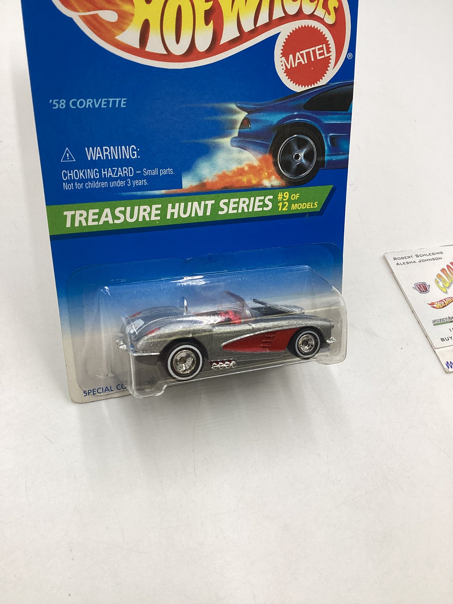 1996 Hot Wheels Treasure Hunt 9/12 58 Corvette #436 274E