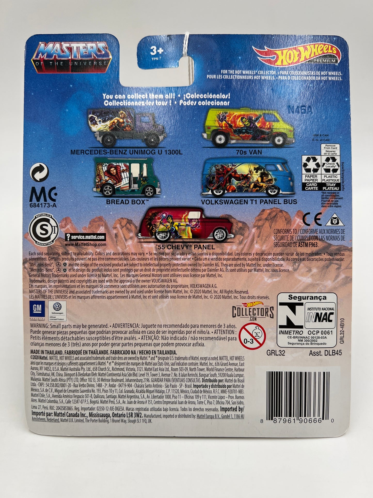 Hot Wheels Premium Masters Of The Universe #4 Volkswagen T1 Panel Bus Blue