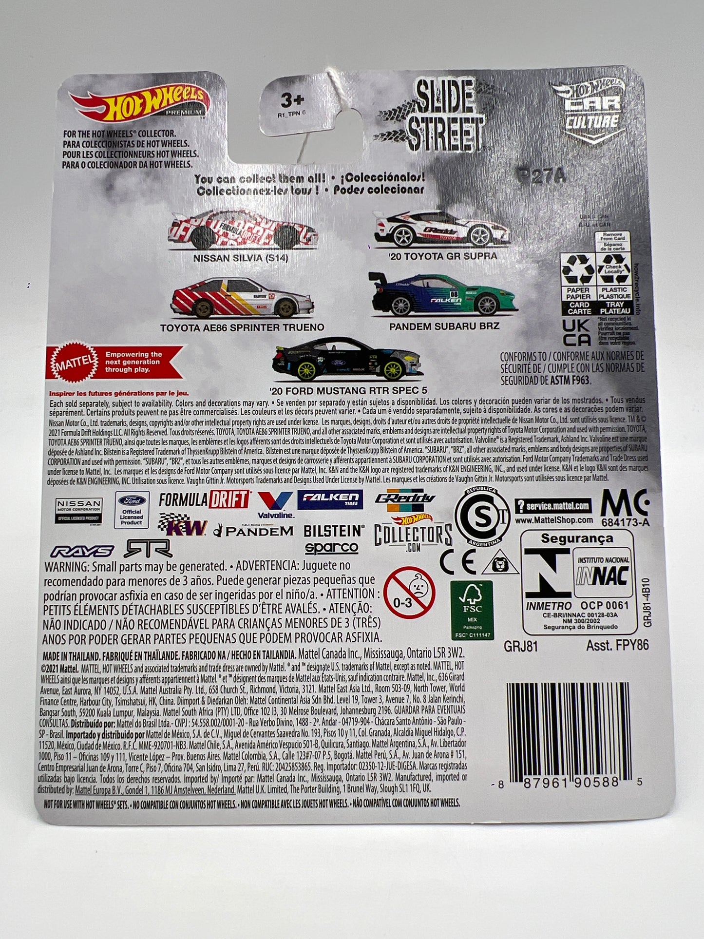 Hot Wheels Premium Slide Street #4 Pandem Subaru BRZ Falken 245K