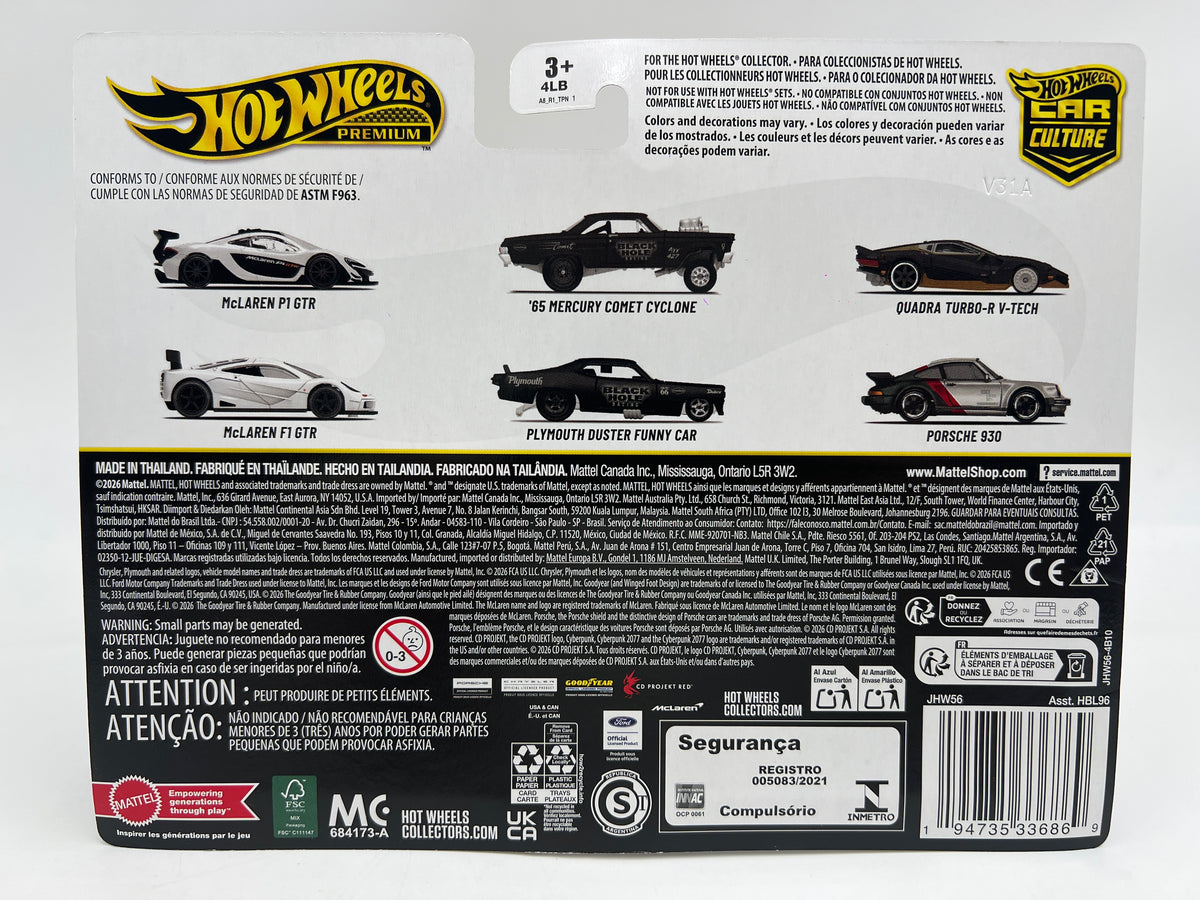 2026 Hot Wheels Premium Target 2 Pack Plymouth Duster Funny Car & 65 Mercury Comet Cyclone