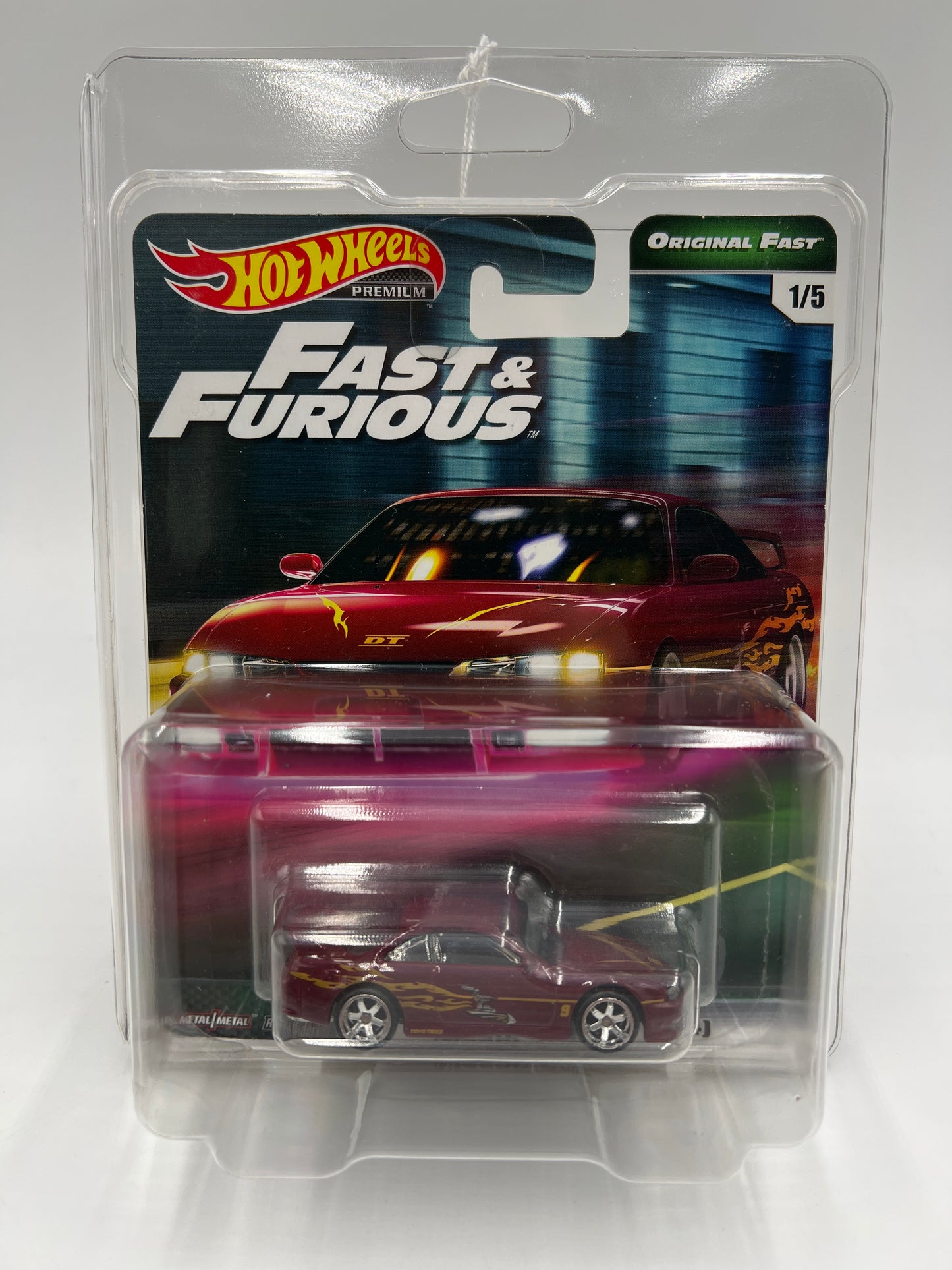 Hot Wheels Fast & Furious Original Fast #1 Nissan 240SX S14 Red W/Protector