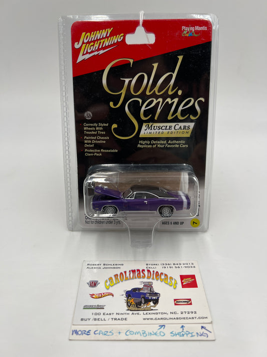 Johnny Lightning Gold Series Muscle Cars #7 1970 Dodge Charger R/T Purple 221A