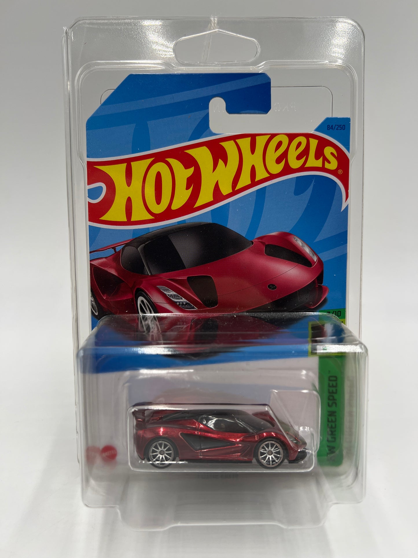 2023 Hot Wheels Super Treasure Hunt #84 Lotus Evija Red W/Protector Intl Card