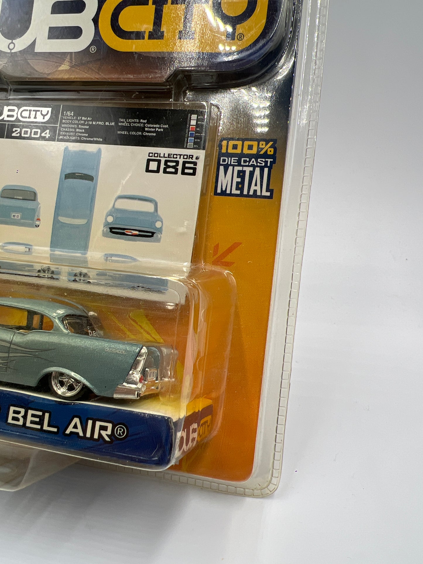 Jada Dub City #86 57 Chevy Bel Air Light Blue 184E