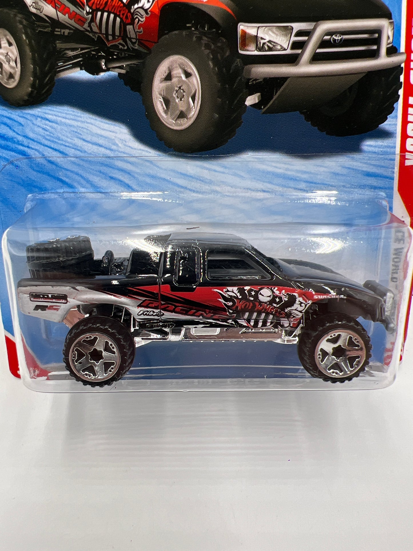 2010 Hot Wheels Race World Desert #189 Toyota Off-Road Truck Black 94D