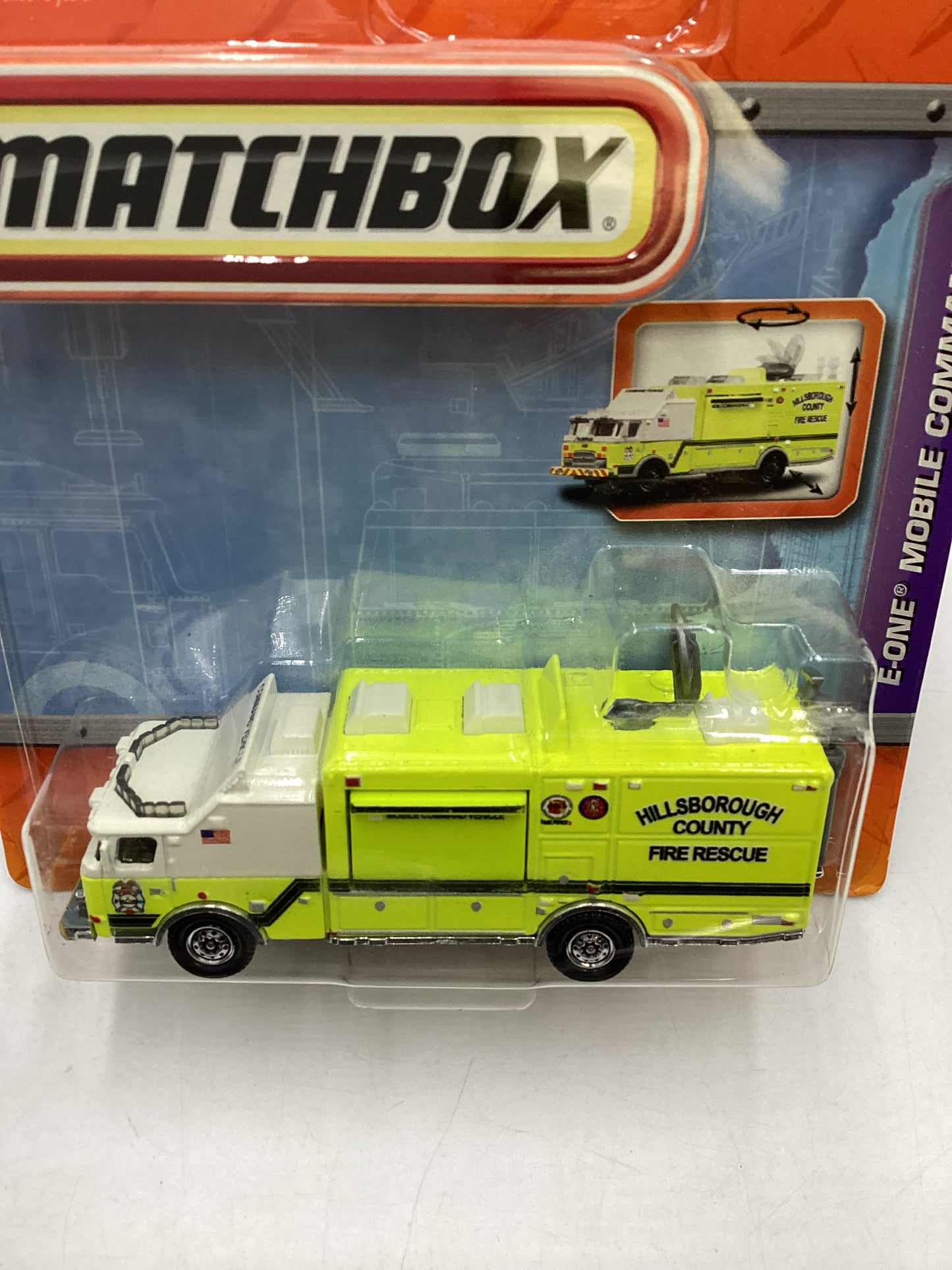 Matchbox Real Working Parts E-One Mobile Command