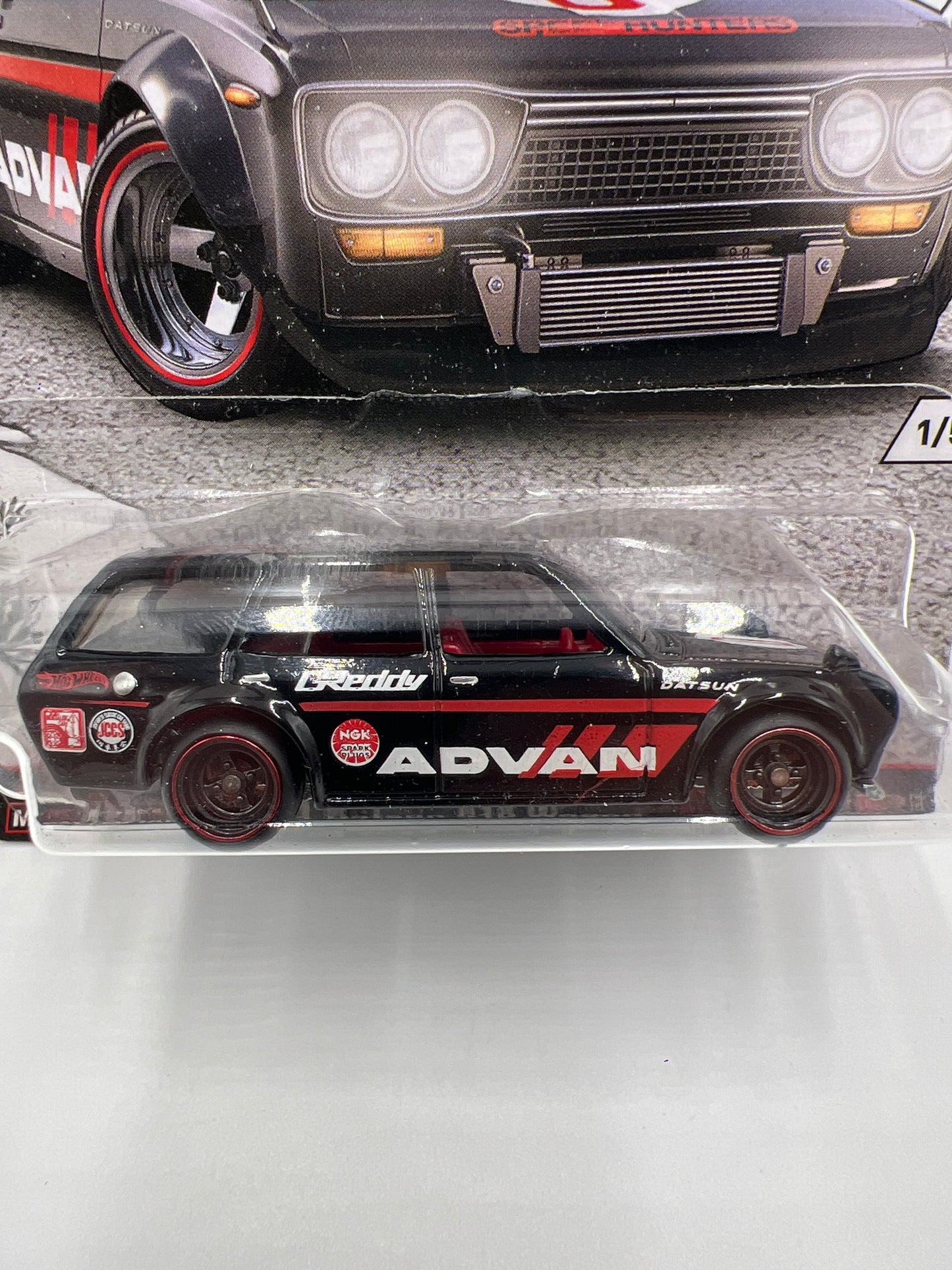 Hot Wheels Car Culture Japan Historics 1 #1 71 Datsun 510 Wagon Advan Smooth Grille W/Protector