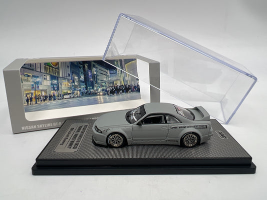 Inno64 1/64 Nissan Skyline GT-R R33 Pandem/Rocket Bunny Primer Gray