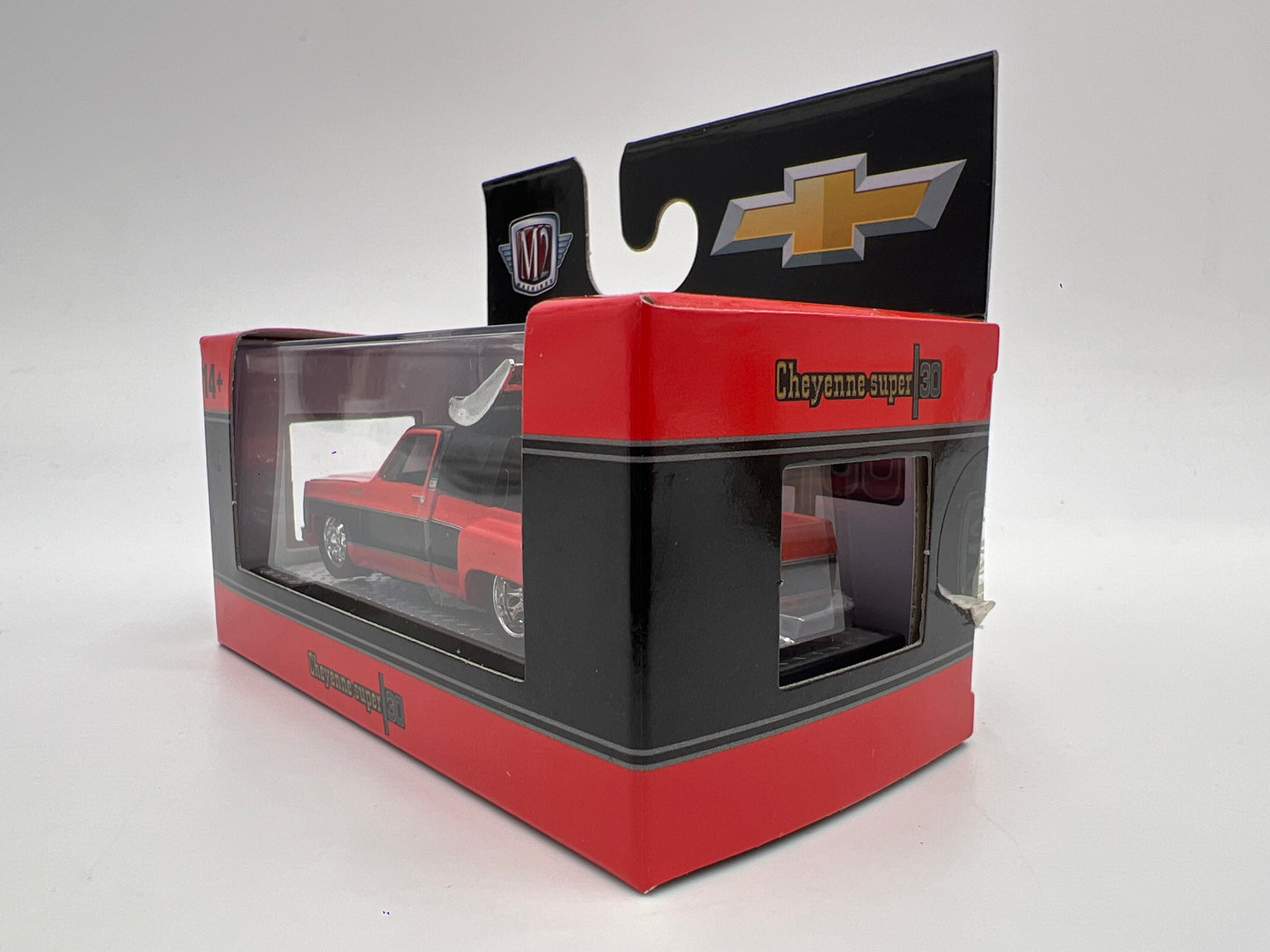 M2 Machines Walmart Exclusive 1973 Chevrolet Cheyenne Super 30 Red/Black WMTS21