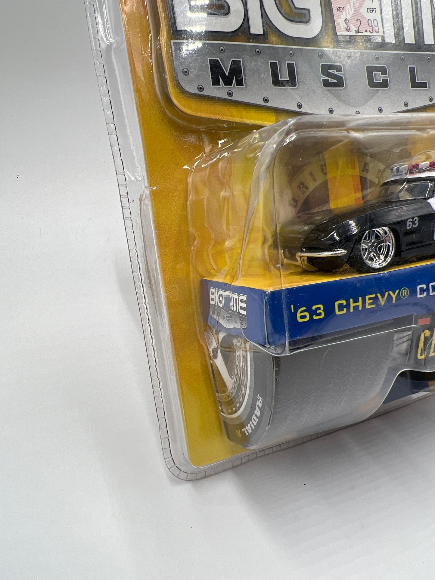 Jada Dub City Big Time Muscle #44 63 Chevy Corvette Sting Ray Police Dented Blister 184H